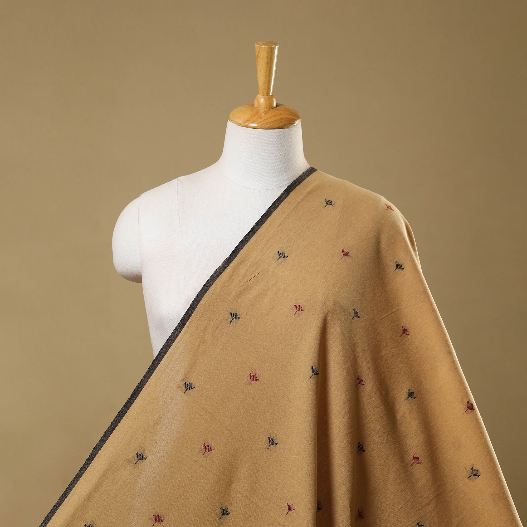 ITOKRI CRAFTS INITIATIVE Beige - Prewashed Cotton Jacquard Fabric 02