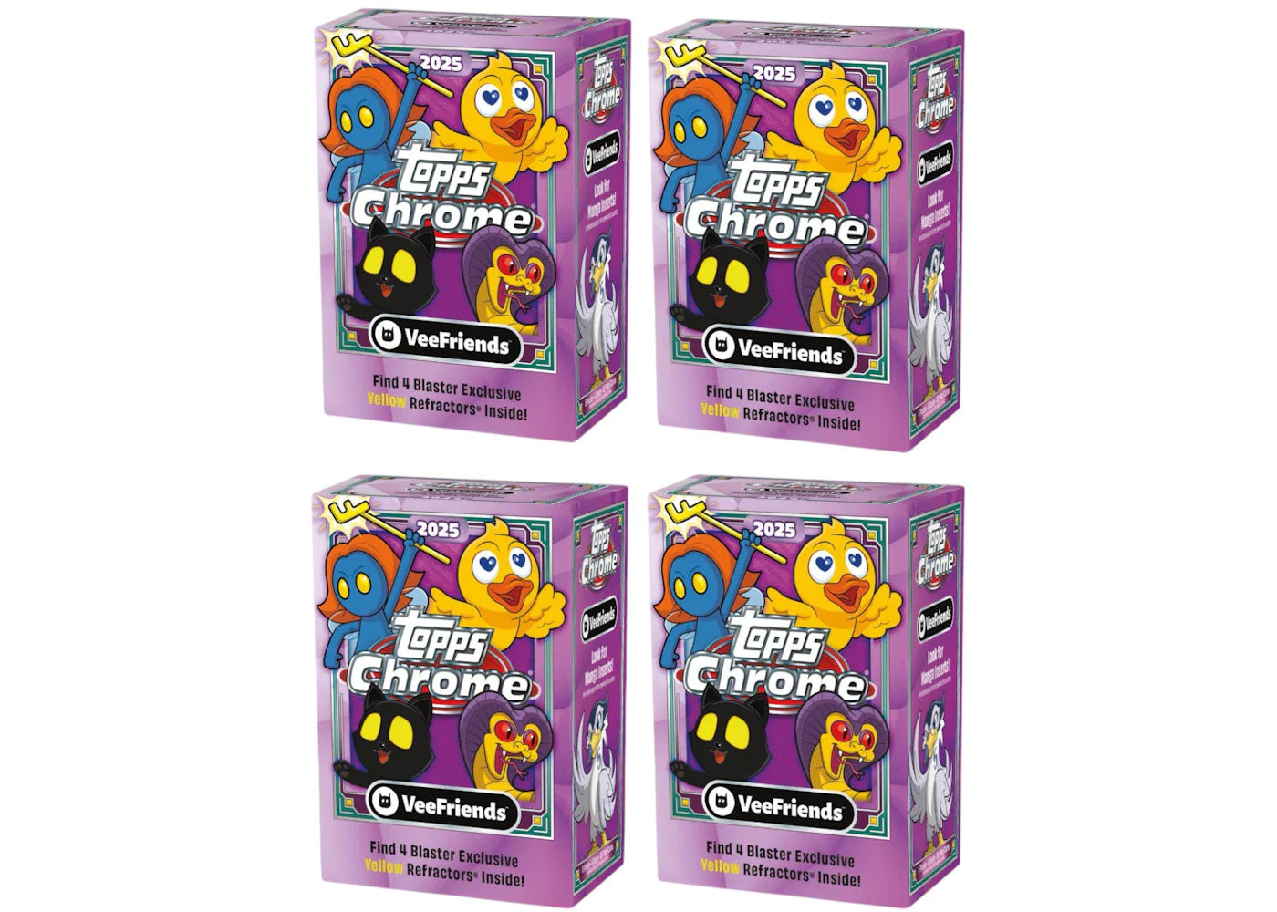 2025 Topps Chrome VeeFriends Value Box 4x Lot