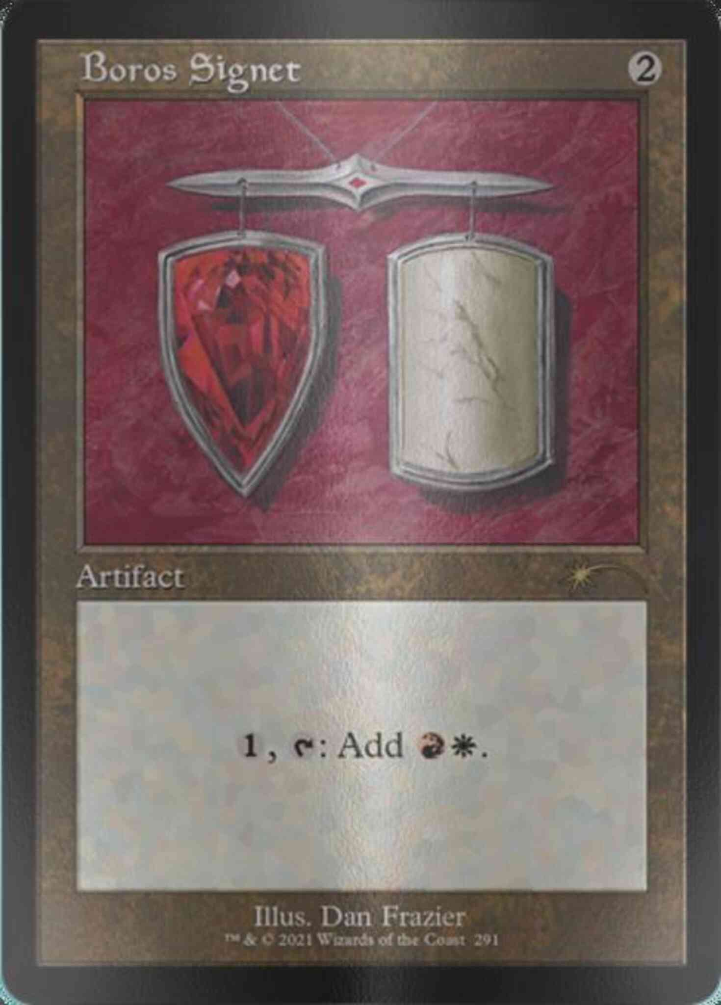 Boros signet 0291 – Magic Boros Signet [0291] [Retro Frame] [Dan Frazier] [Secret Lair Drop] [Etched Foil]