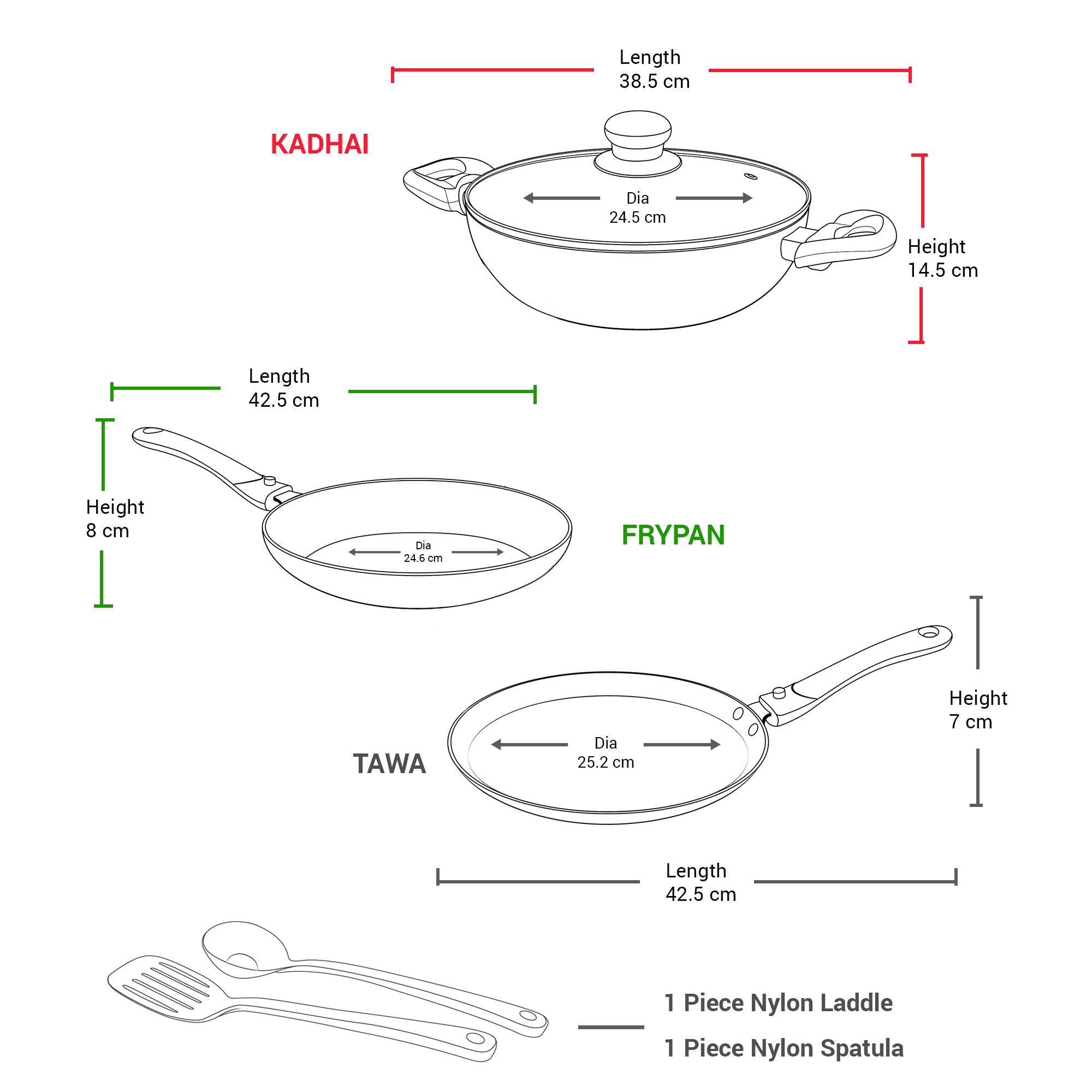 Kitchen Pride Cookware Set (Milton Procook) - view 8