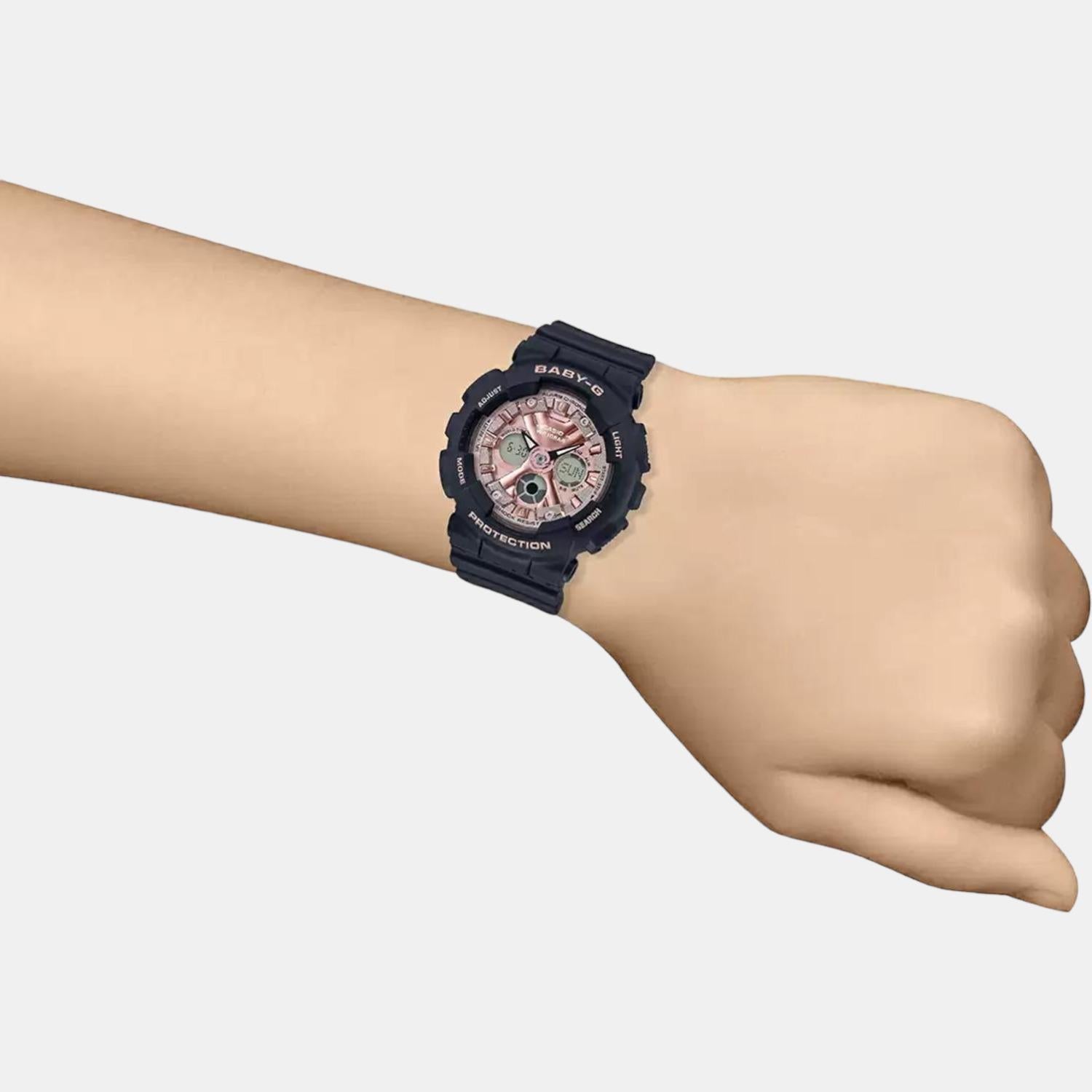 Casio Baby-G Women Quartz Gold Dial Analog-Digital Resin Watch BX177 - view 6