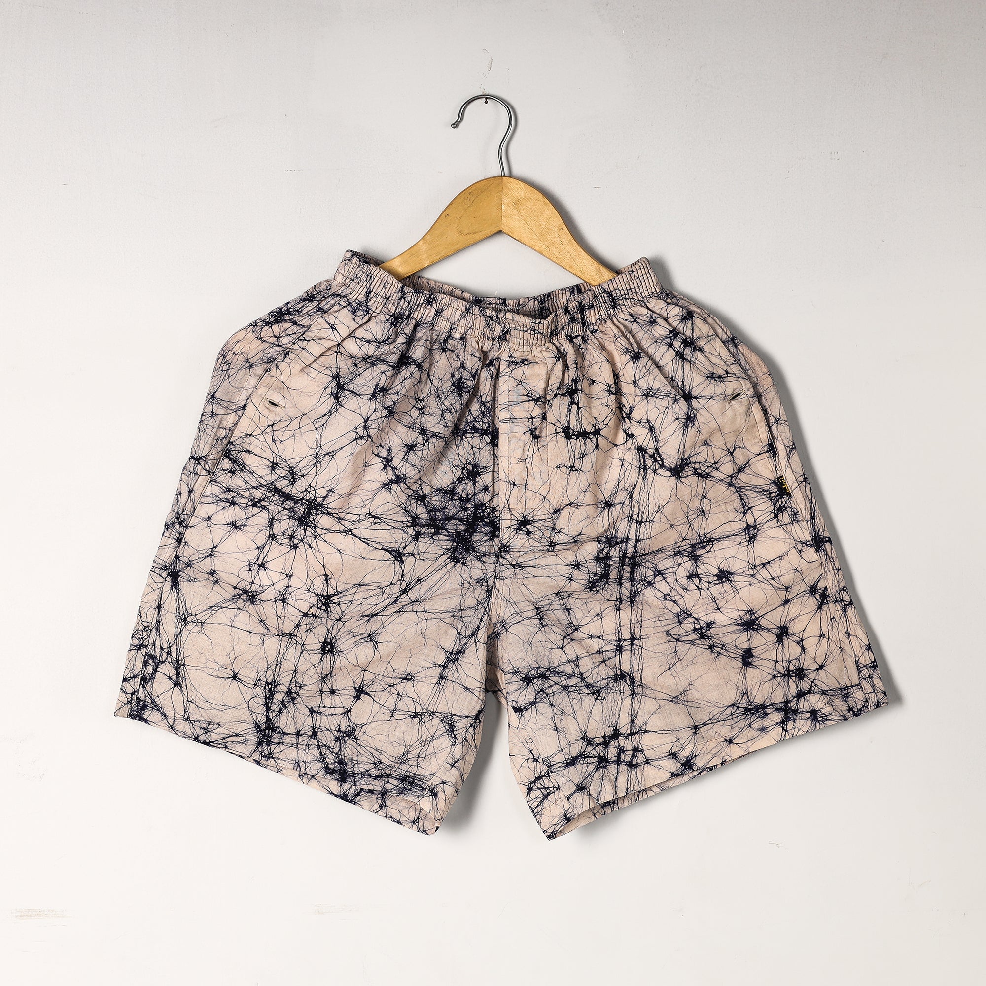 Unisex boxer shorts – ITOKRI CASUALS Beige - Hand Batik Printed Cotton Unisex Boxer/Shorts