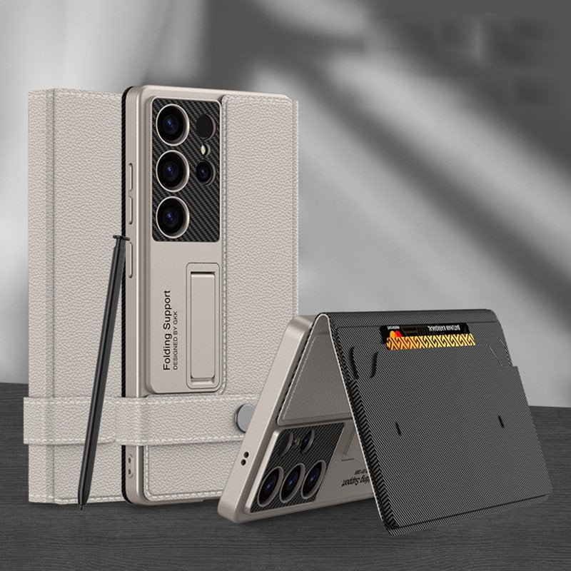 Million Cases Regal Touch Flip Leather Bracket Case - Samsung