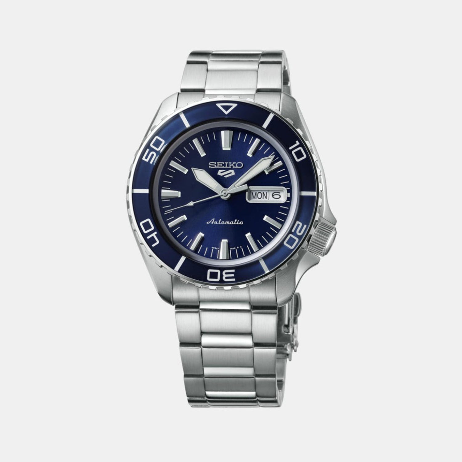 Seiko 5 Sports Men Automatic Blue Dial Analog Stainless Steel Watch SRPK97K1