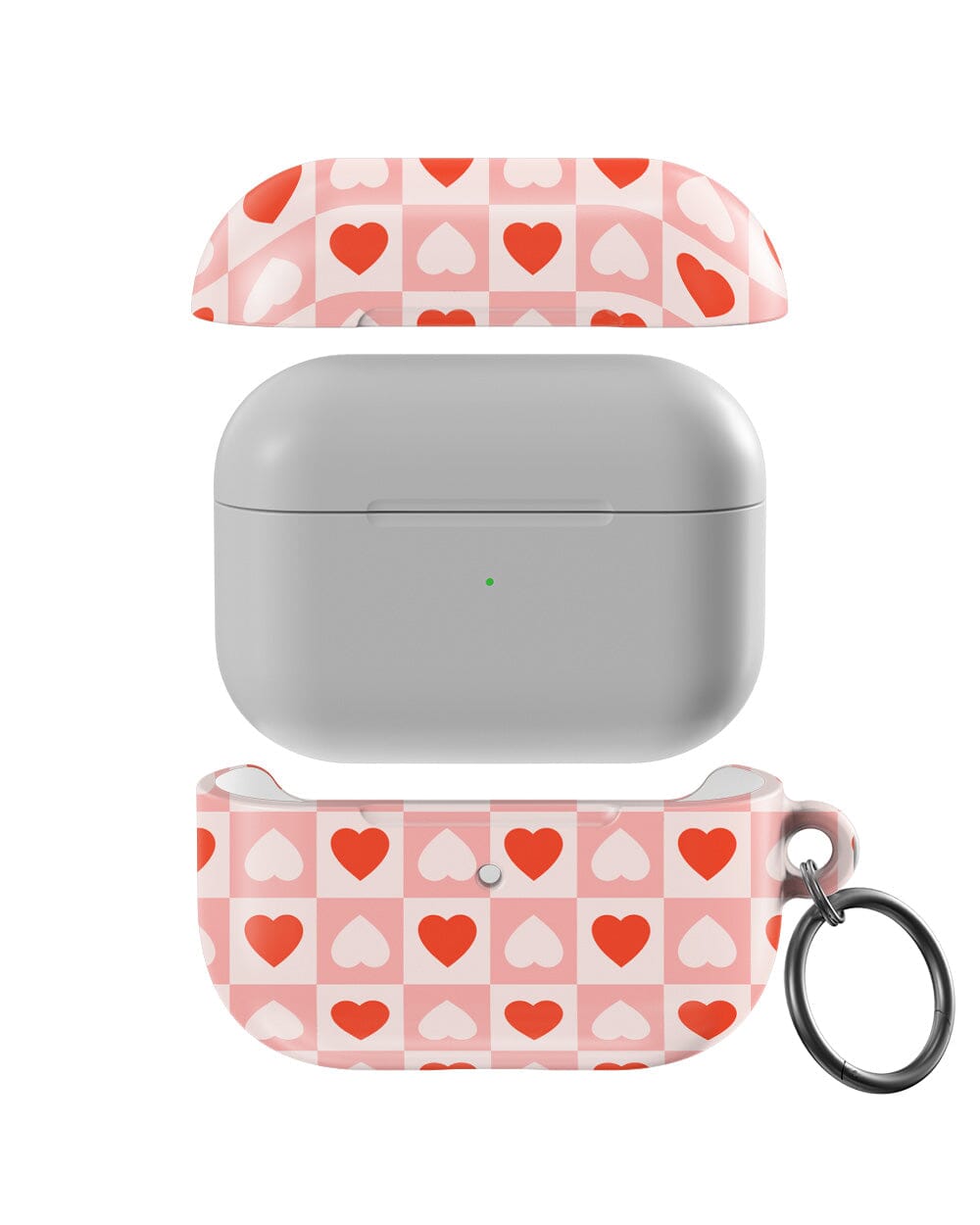 Casetry King of My Heart | Checkered Hearts AirPods Case - view 9