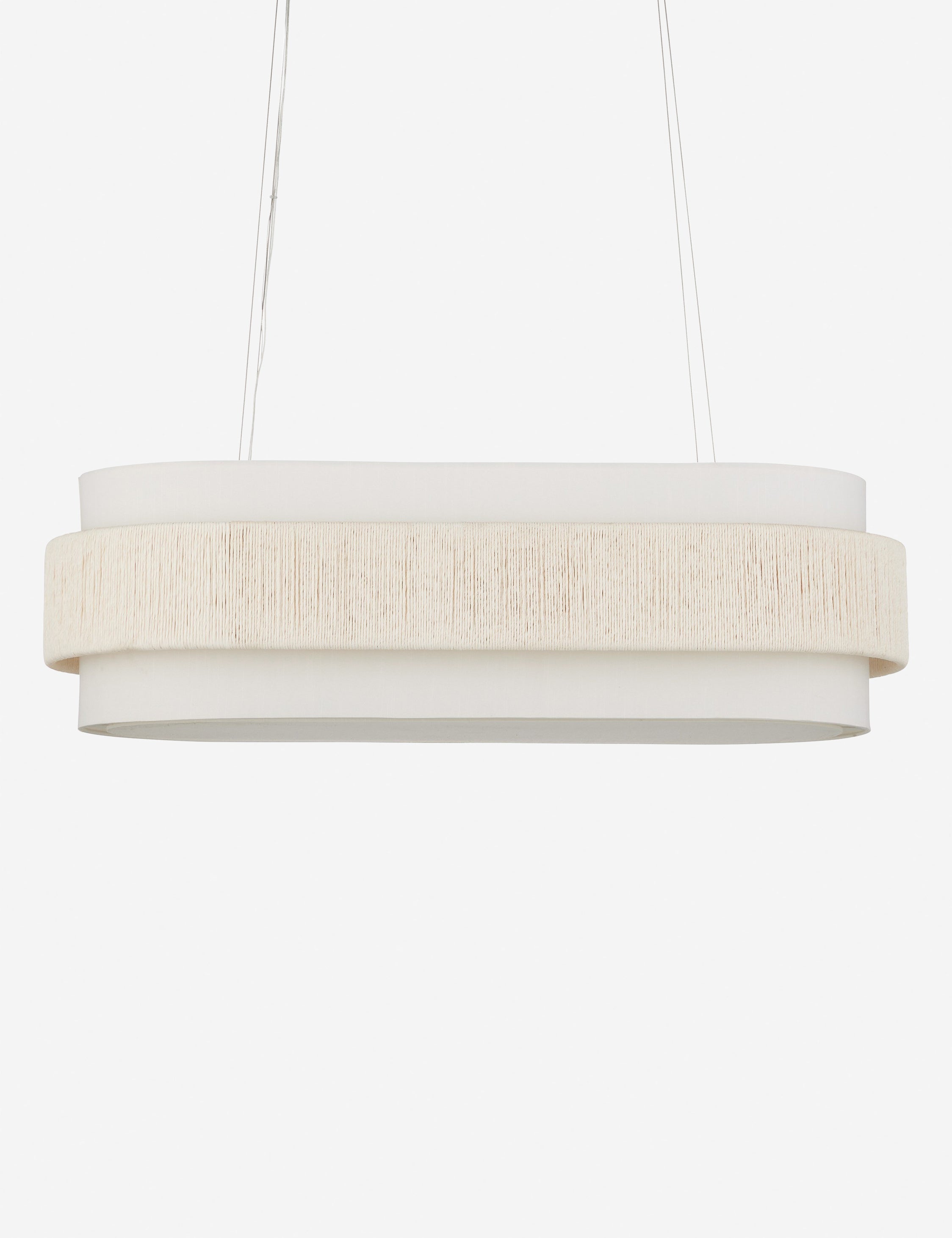 Lulu and Georgia Kiri Oval Chandelier – White