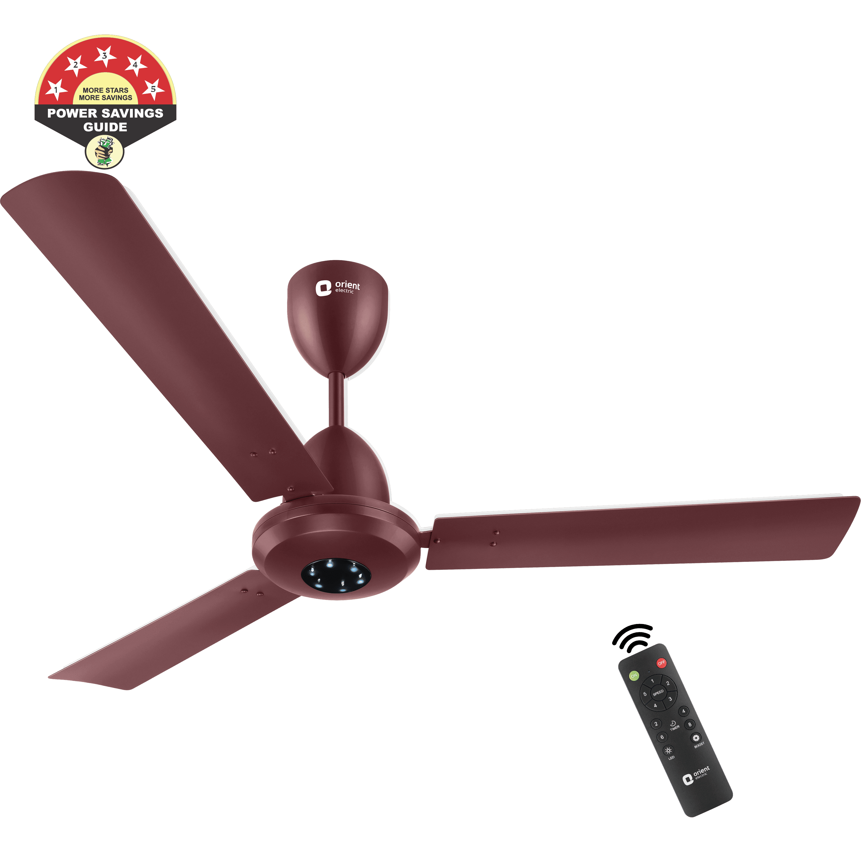 Orient Electric 1200mm I-Falcon BLDC Ceiling Fan With Remote & LED Light