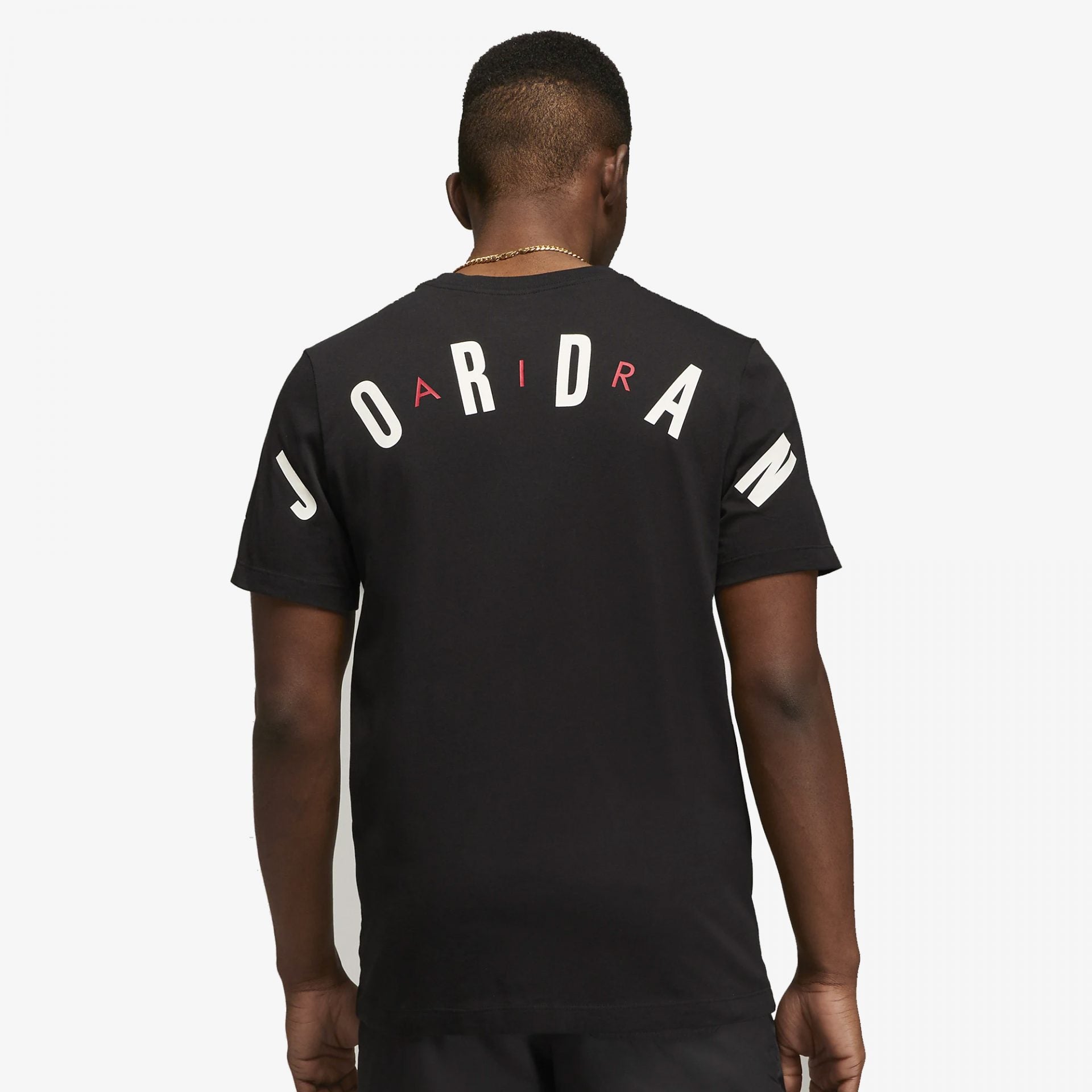 Jordan | JORDAN AIR T-SHIRT { BLACK / GYM RED