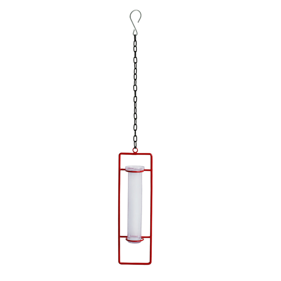 EXCLUSIVELANE 'Modern Glass Garden' Test Tube Hanging Planter/Vase (10 Inch, Red) - view 2