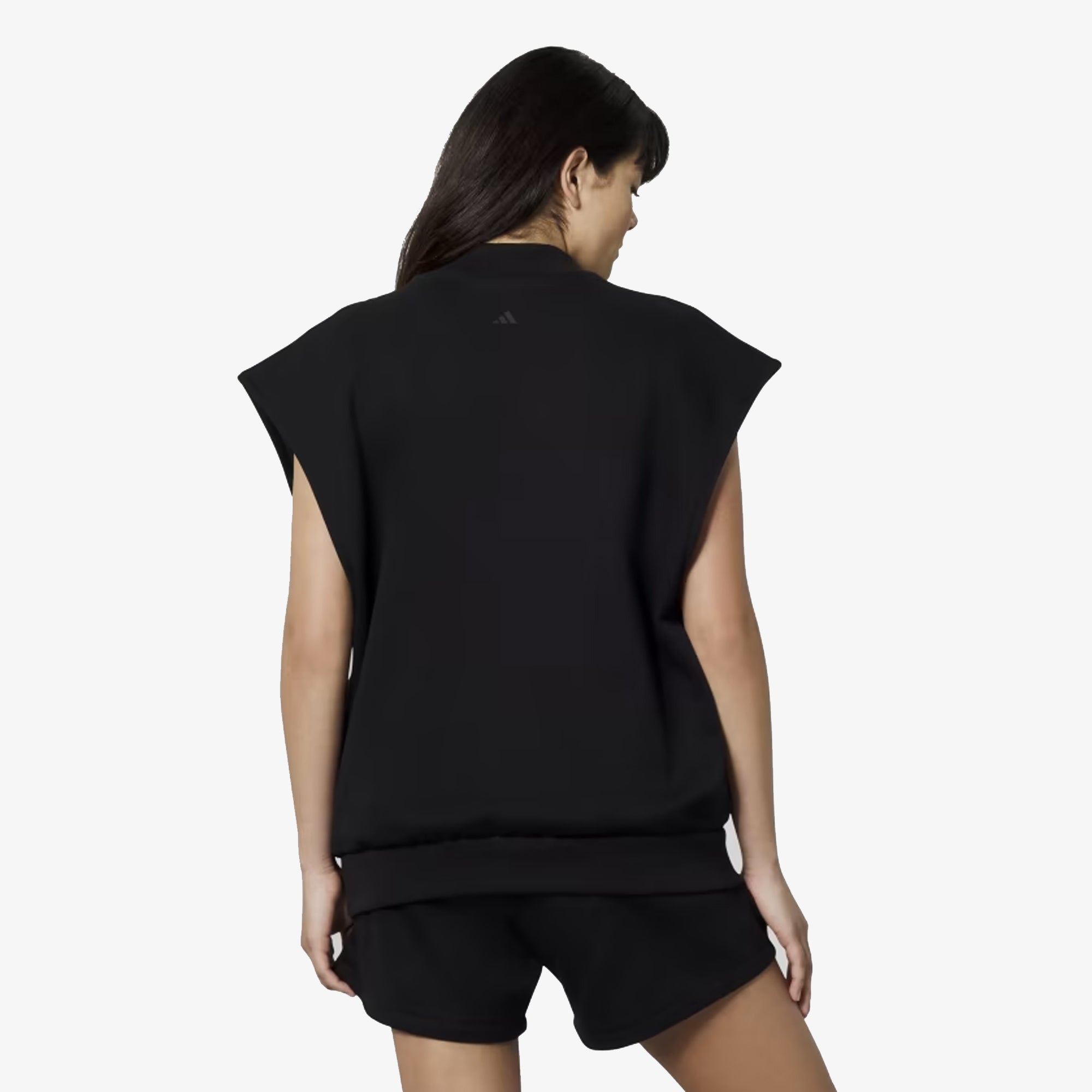 Adidas Originals | BASKETBALL SLEEVELESS SWEATSHIRT (GENDER NEUTRAL) { BLACK/TALC