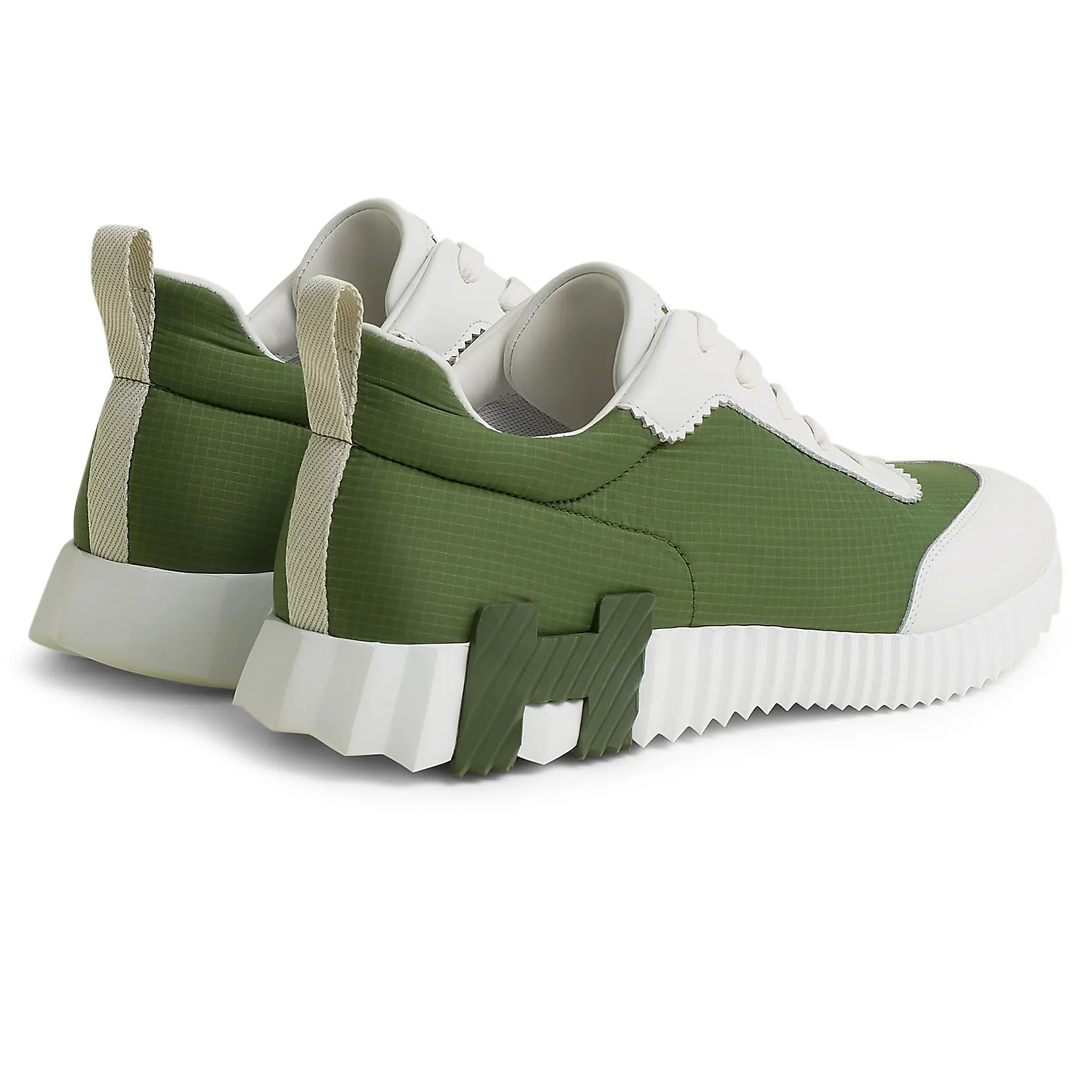 Hermès Paris Ripstop Bouncing Sneaker Matcha White - view 2