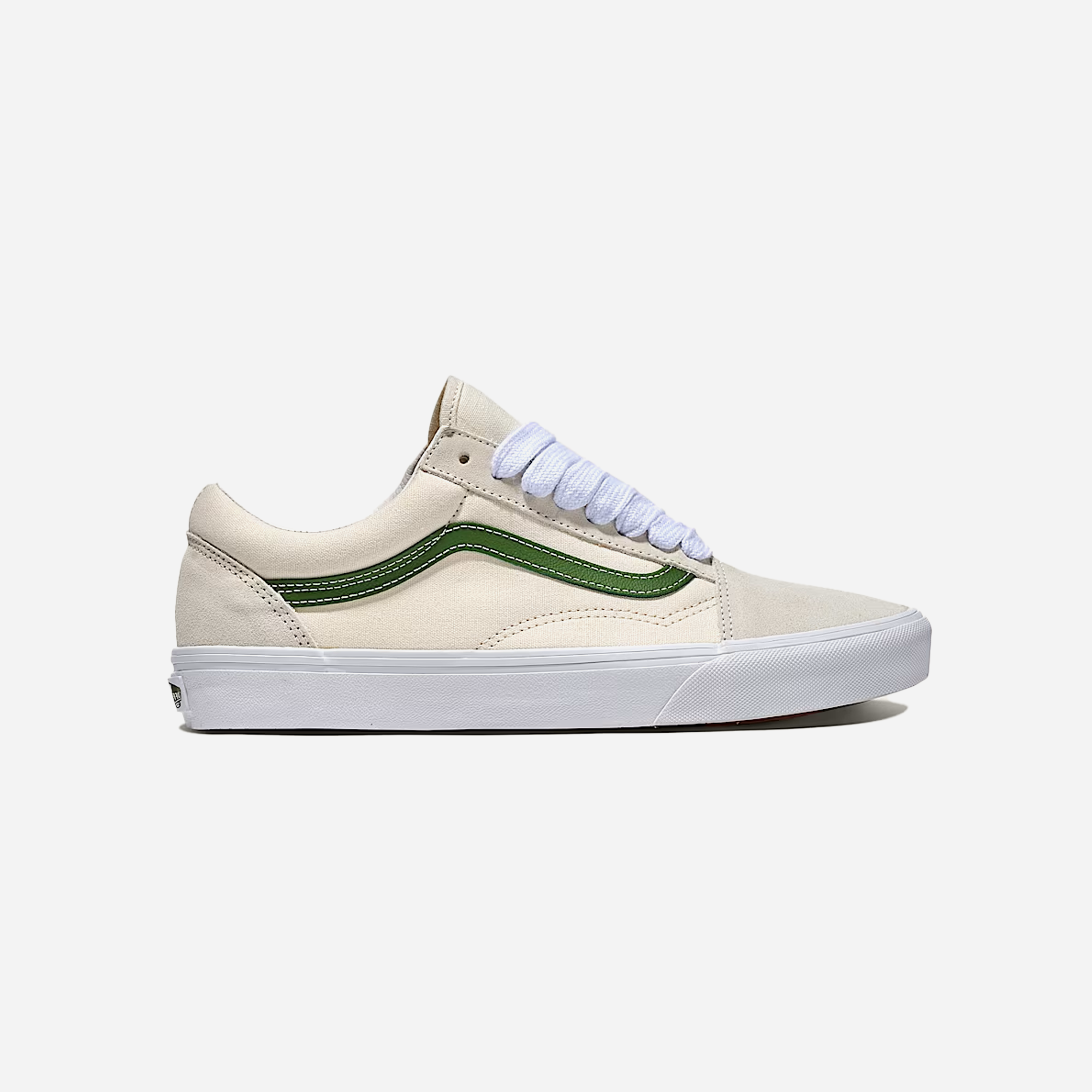 Vans Old Skool Shoe Marshmallow White / Green