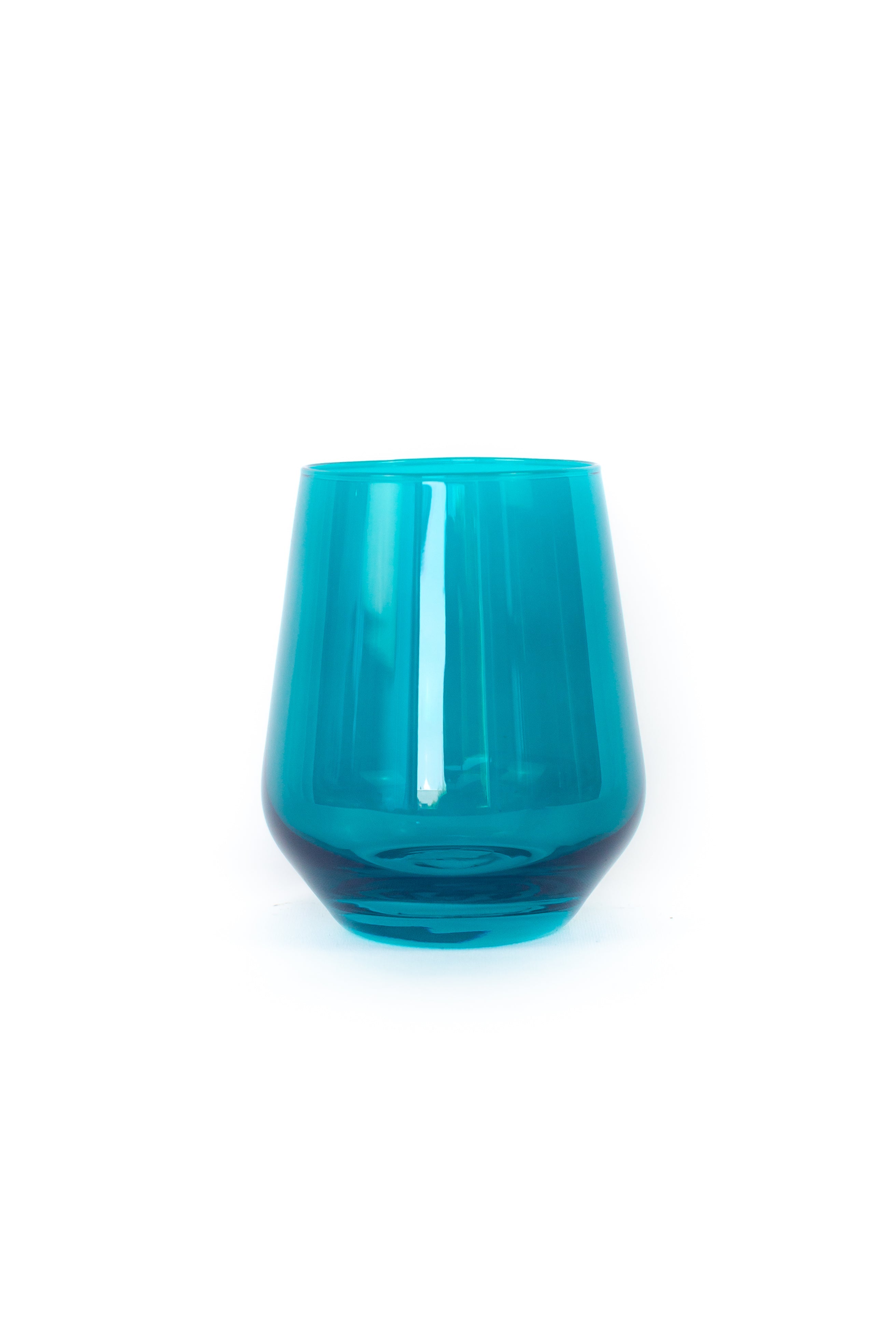 Estelle Colored Glass Estelle Colored Wine Stemless - Set of 6 {Teal} - view 8
