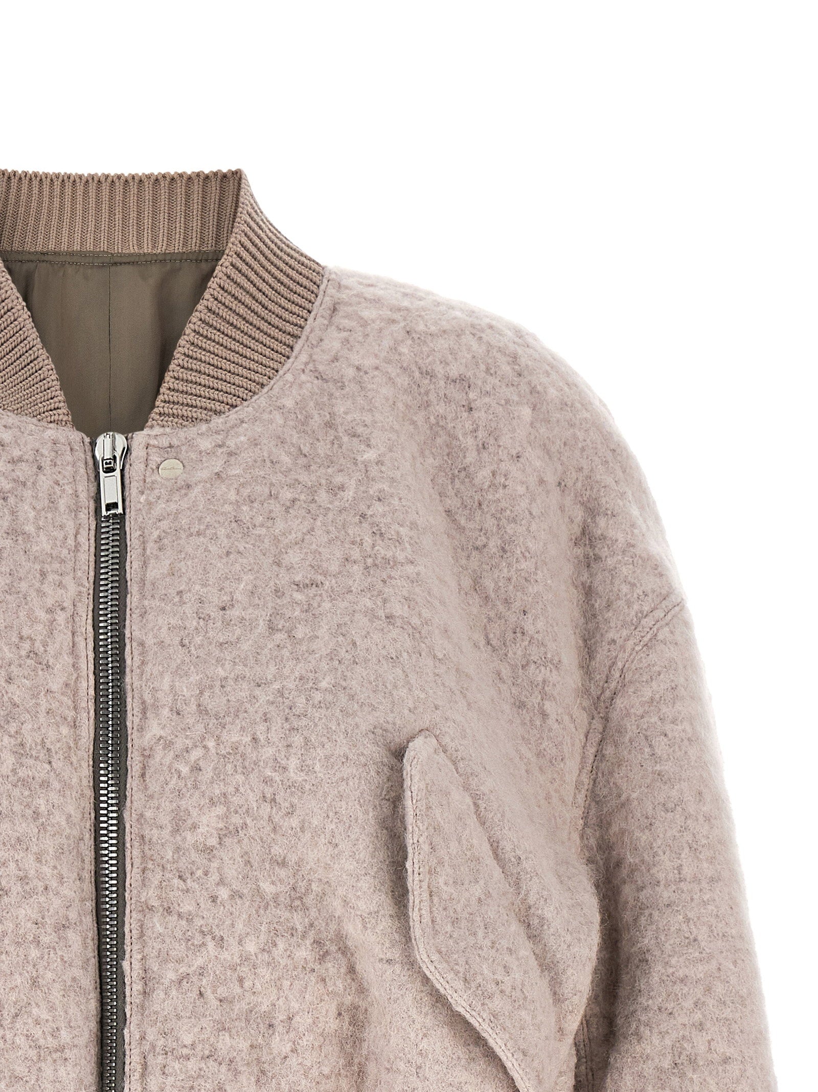 Rick Owens Secchia Cropped Flight Bomber Jacket - view 3