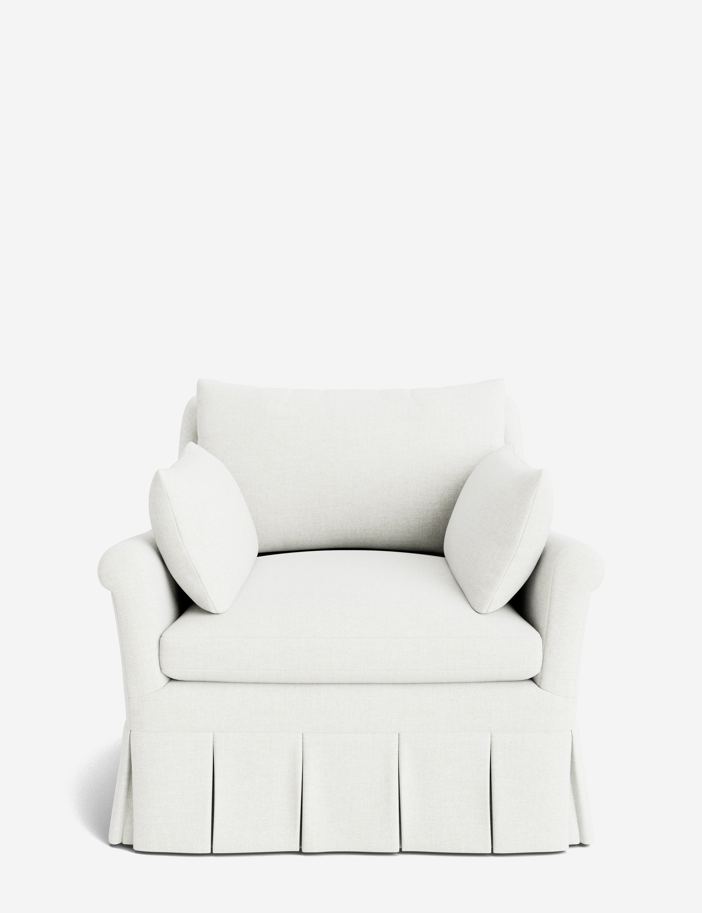 Lulu and Georgia Portola Rolled Arm Luxe Depth Pleated Chair - view 25