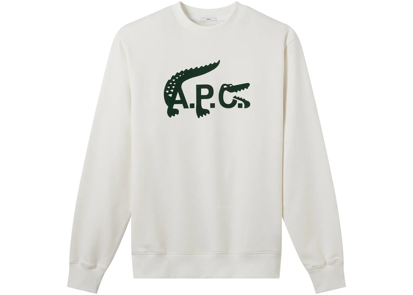P c x – A.P.C. x Lacoste Sweatshirt Ecru