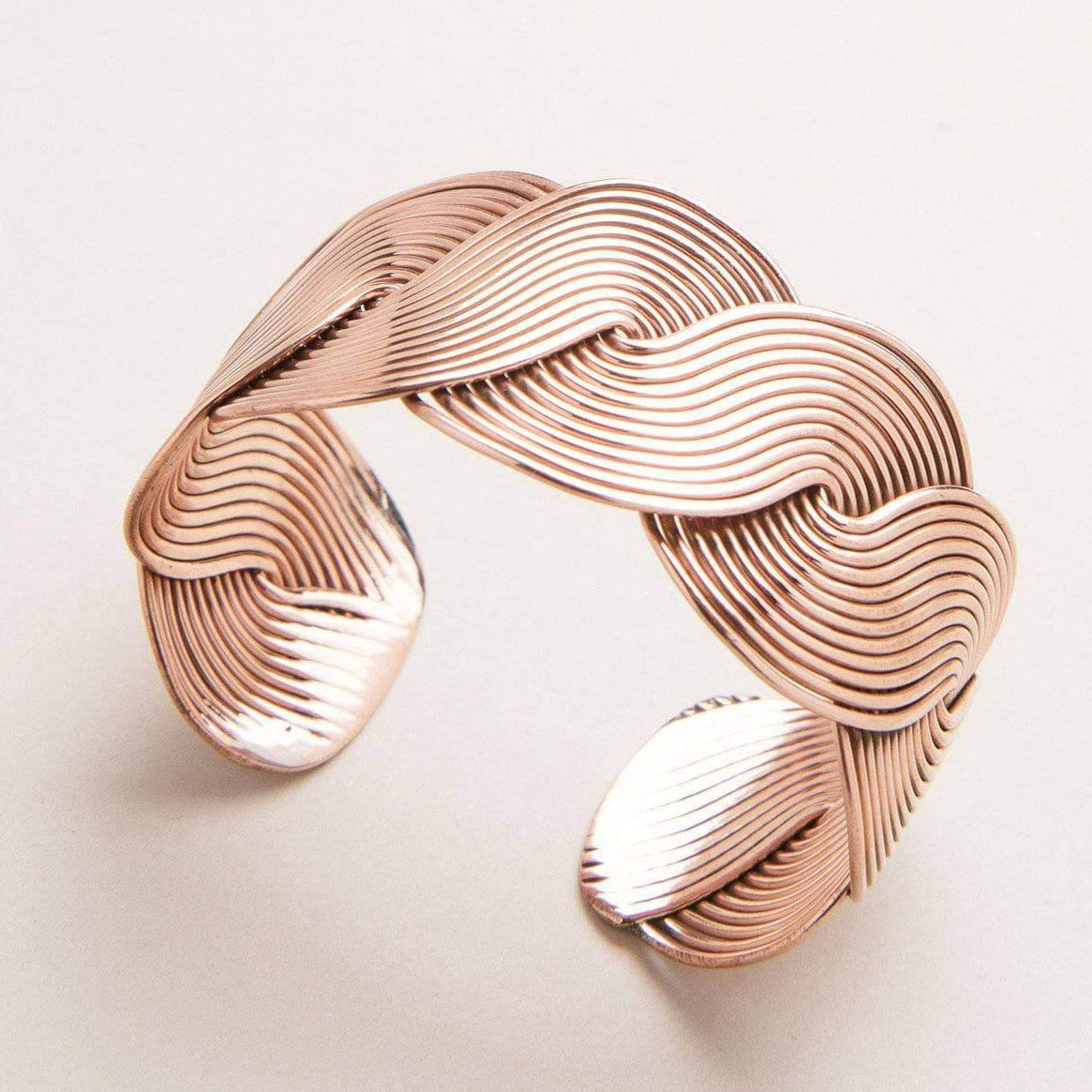 Tiny Rituals Handcrafted Talia Copper Cuff - view 2