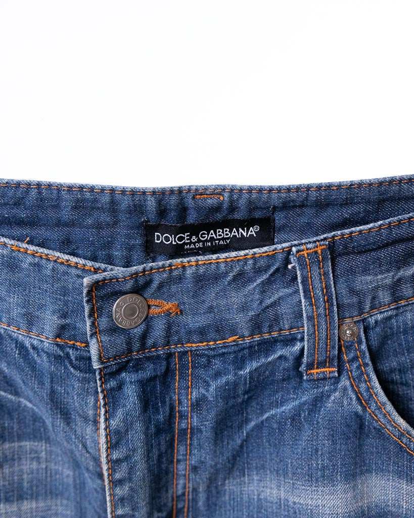 Dolce & Gabbana 2000S Japan Denim Pants Y2K Style - view 2