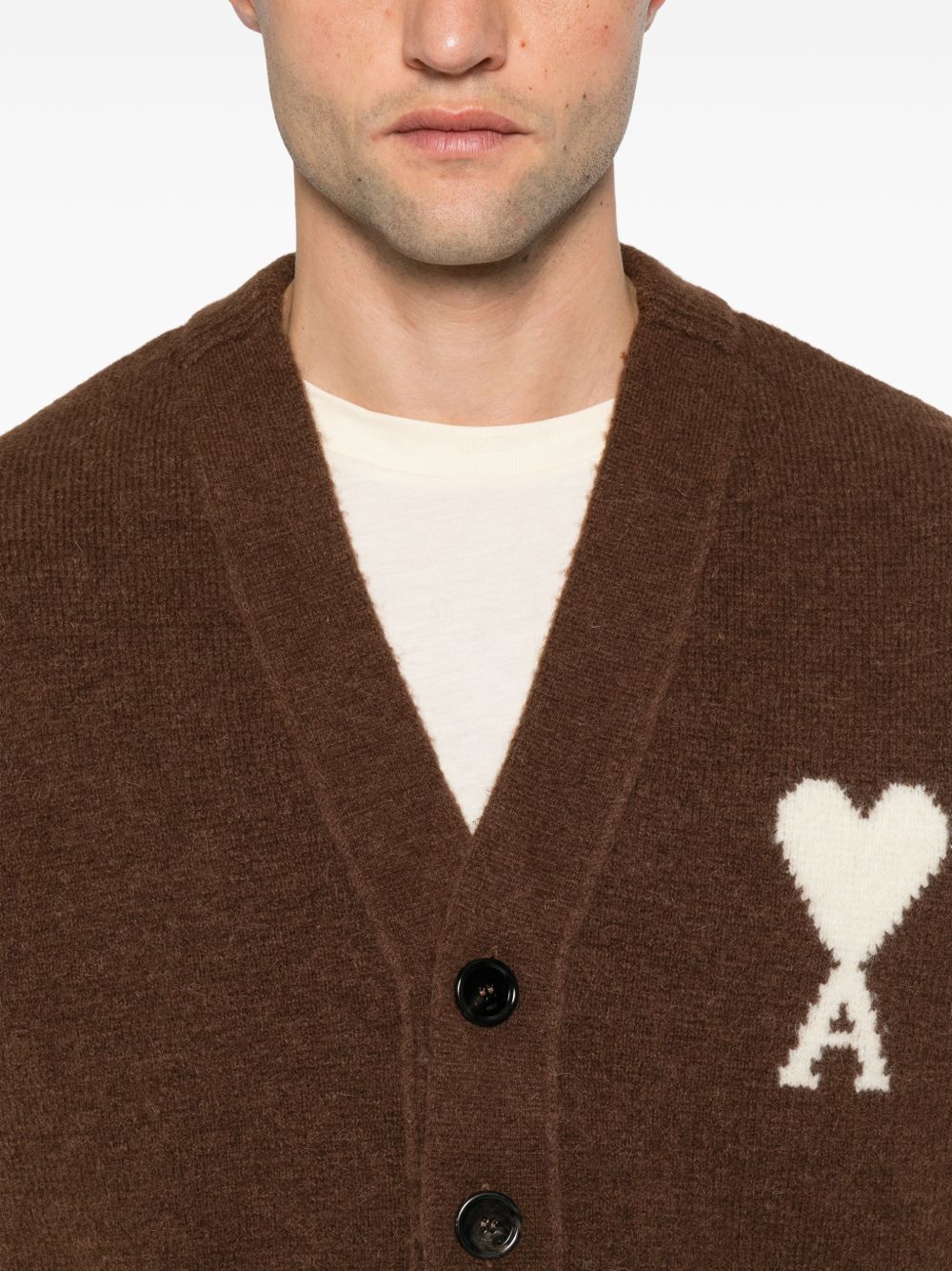 AMI PARIS Sweaters BROWN - view 2