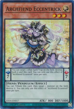 Yu-Gi-Oh! Archfiend Eccentrick - RA04-EN017 - Super Rare - 1st Edition