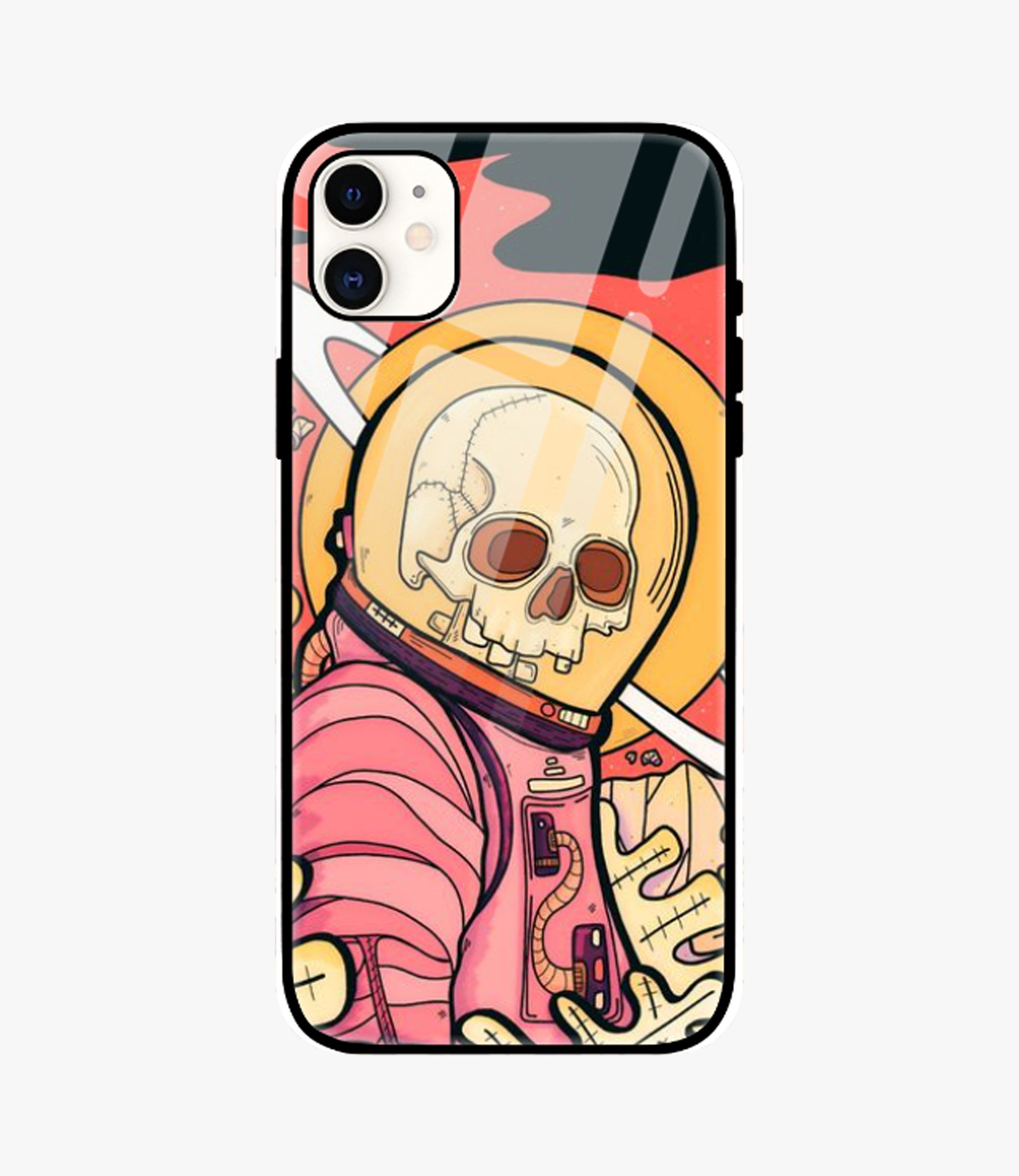 The Case Company Astro Skull Glass Case for iPhone 11