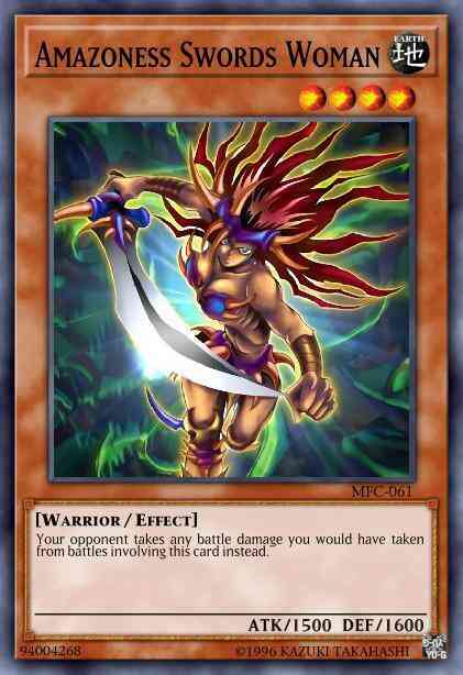 Yu-Gi-Oh! Amazoness Swords Woman - GLD3-EN006 - Common - Limited