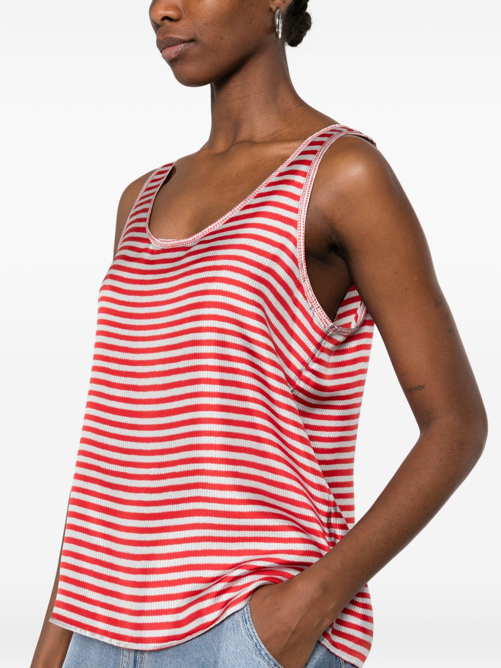 Pierre Louis Mascia Striped silk top – Silk 100% - view 2