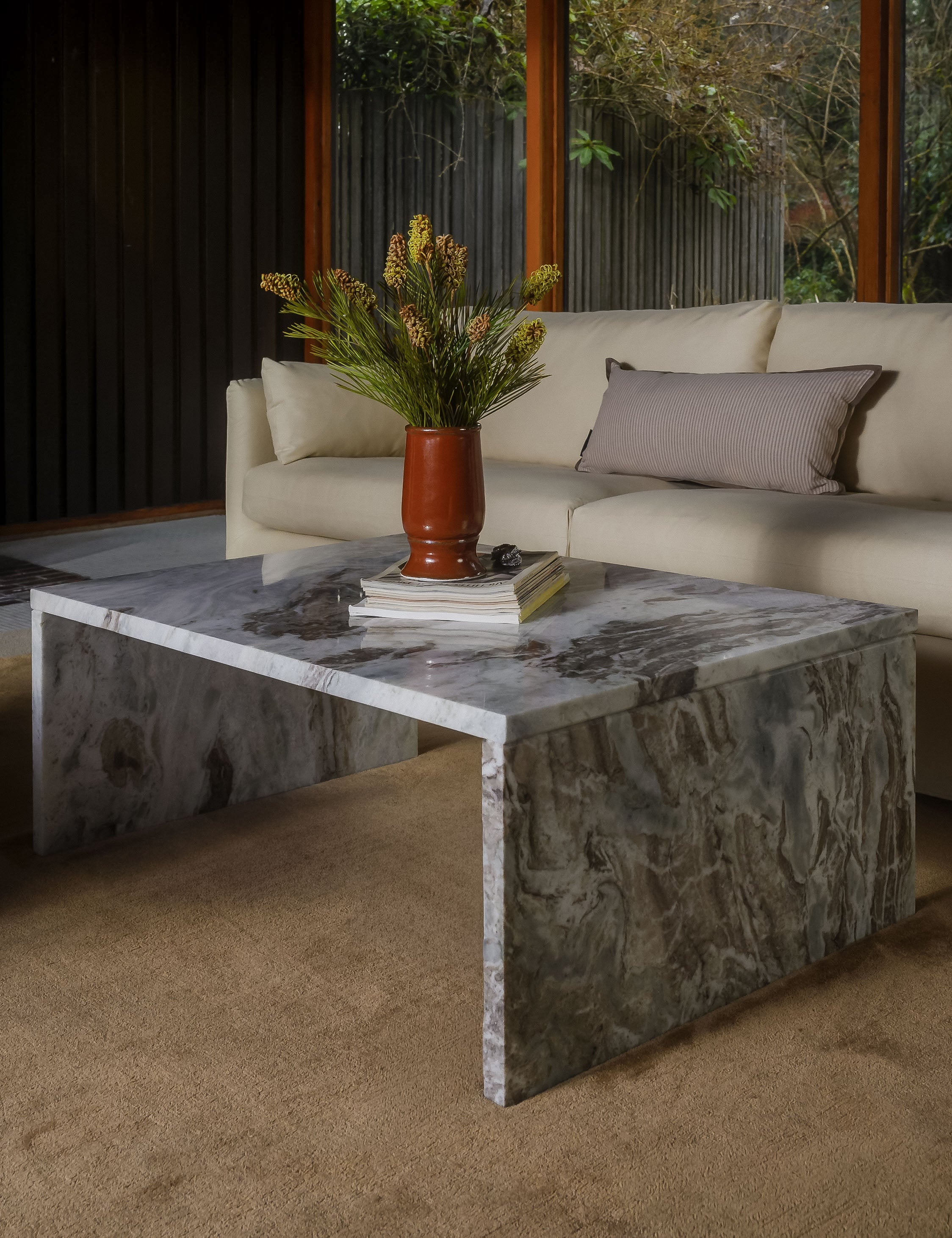 Lulu and Georgia Catania Coffee Table – Gray Marble - view 2