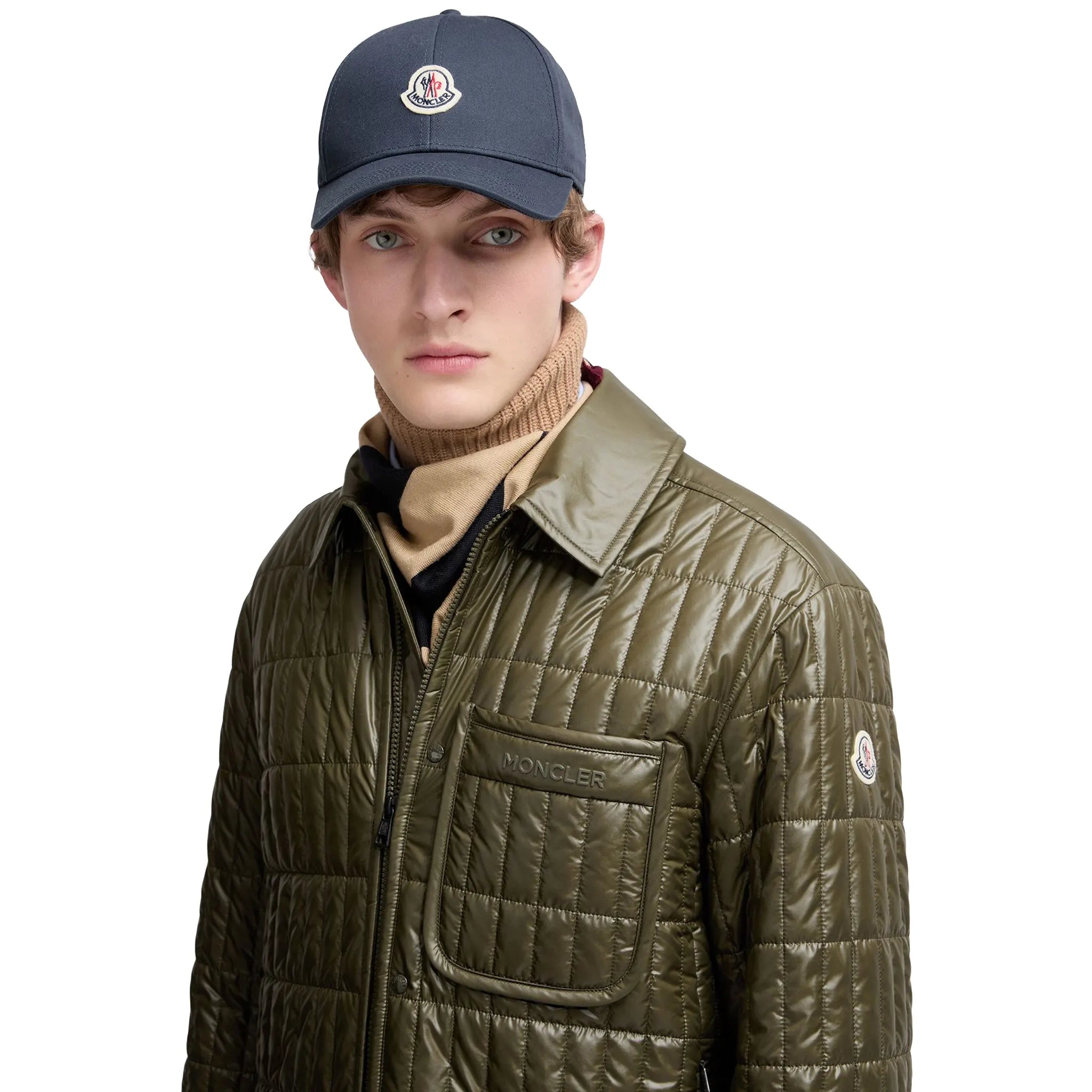 Moncler Gabardine Baseball Navy Blue Cap - view 2