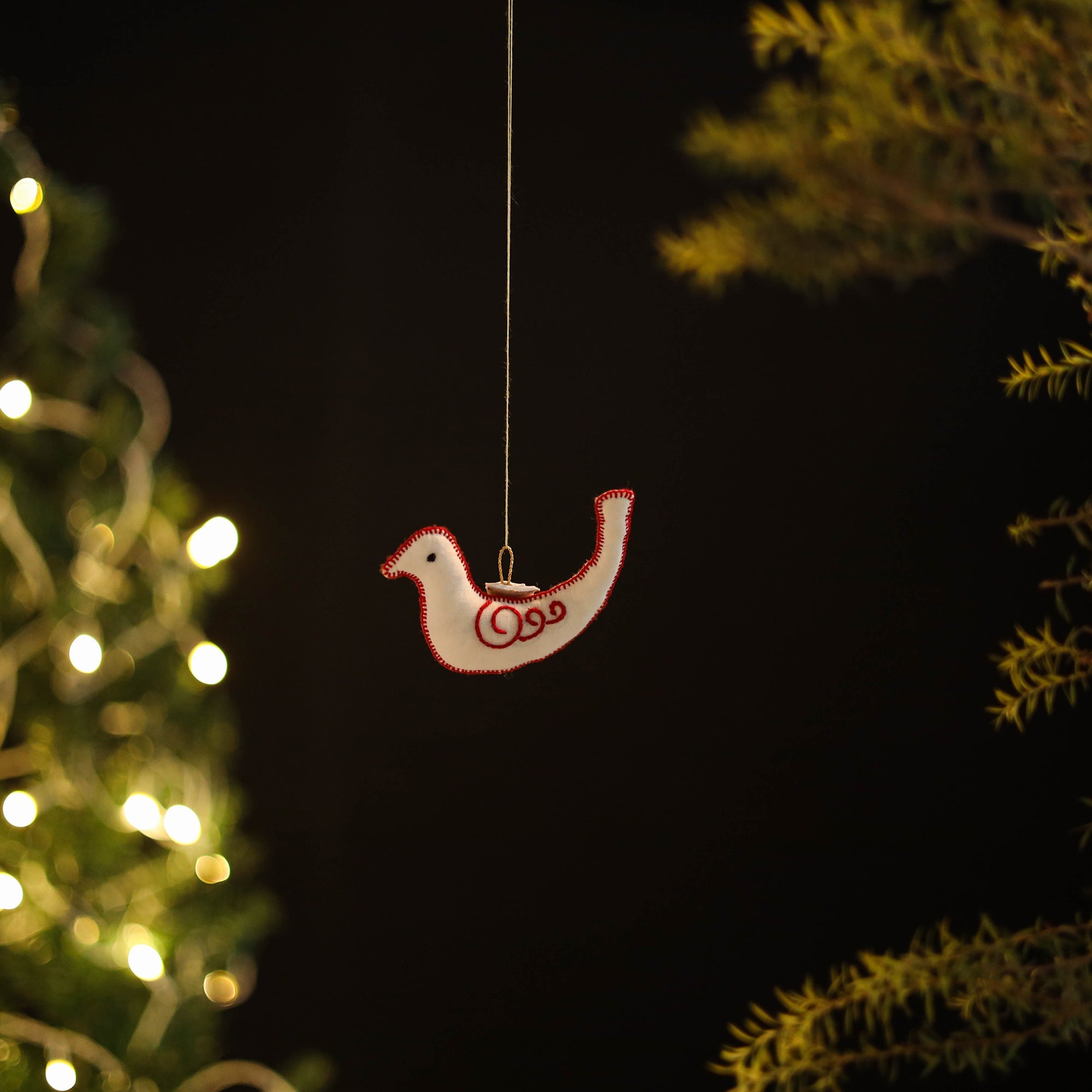 ITOKRI CRAFTS INITIATIVE Bird - Handmade Threadwork Stuffed Christmas Ornament 09 - view 2
