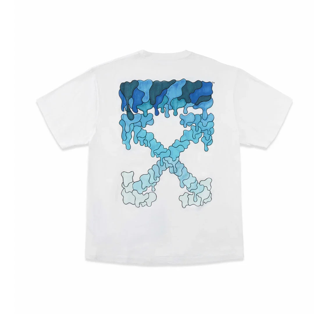 Cop Underdog Off-White Blue Marker White Oversized Tee