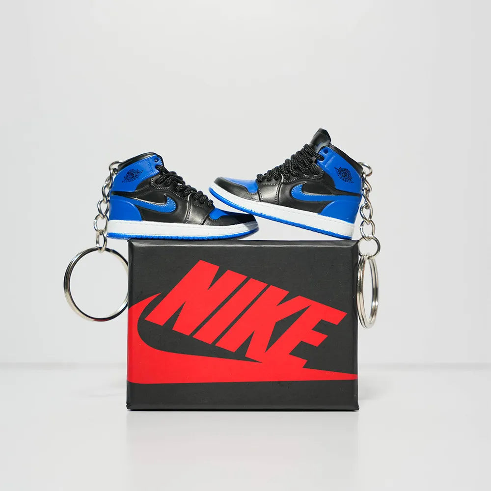 Kicks Machine 3D Sneaker Keychain With Box - AJ1 High Game Royal