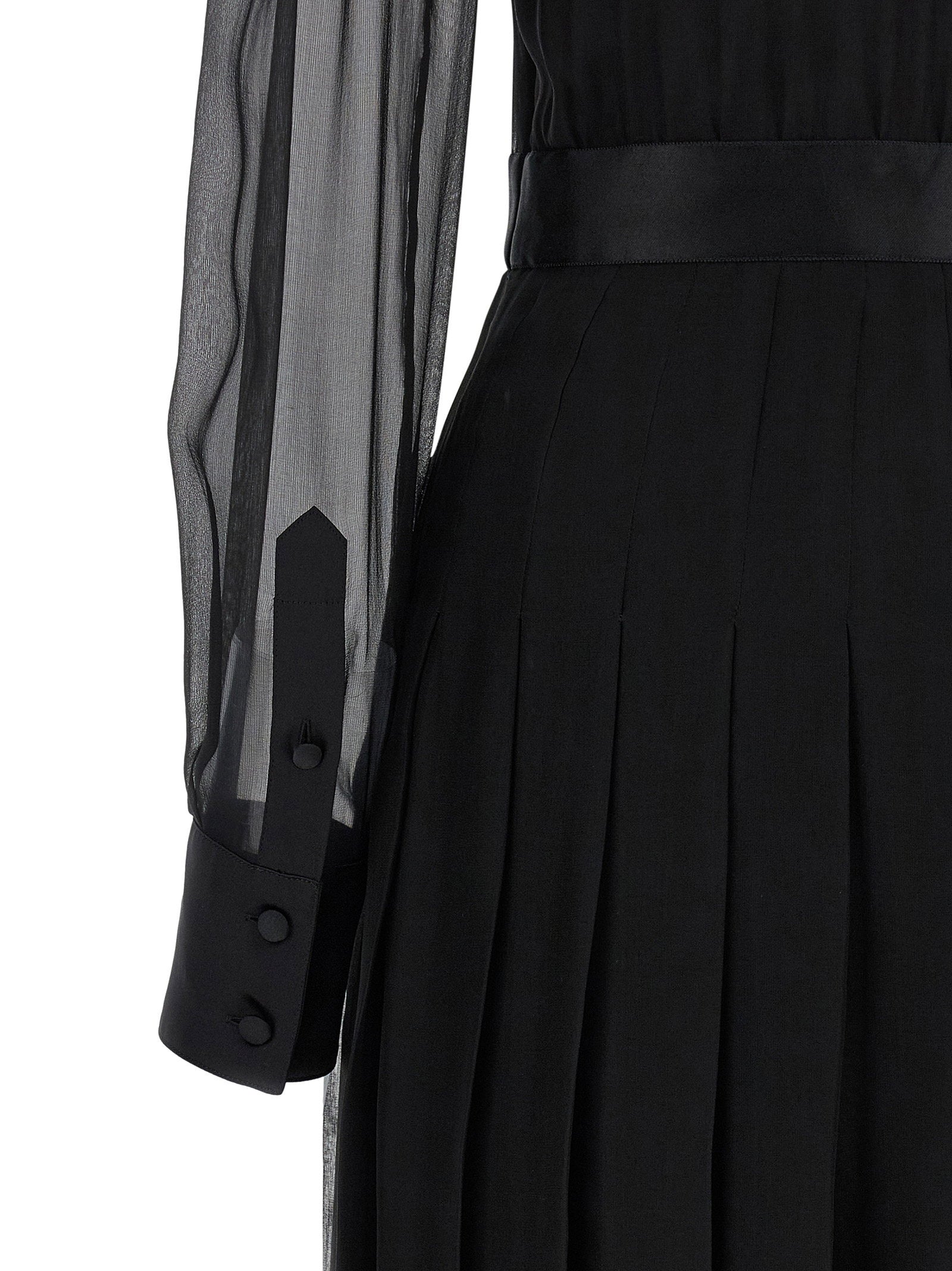 Dolce & Gabbana Chiffon Dress – 95% silk, 5% polyester - view 4