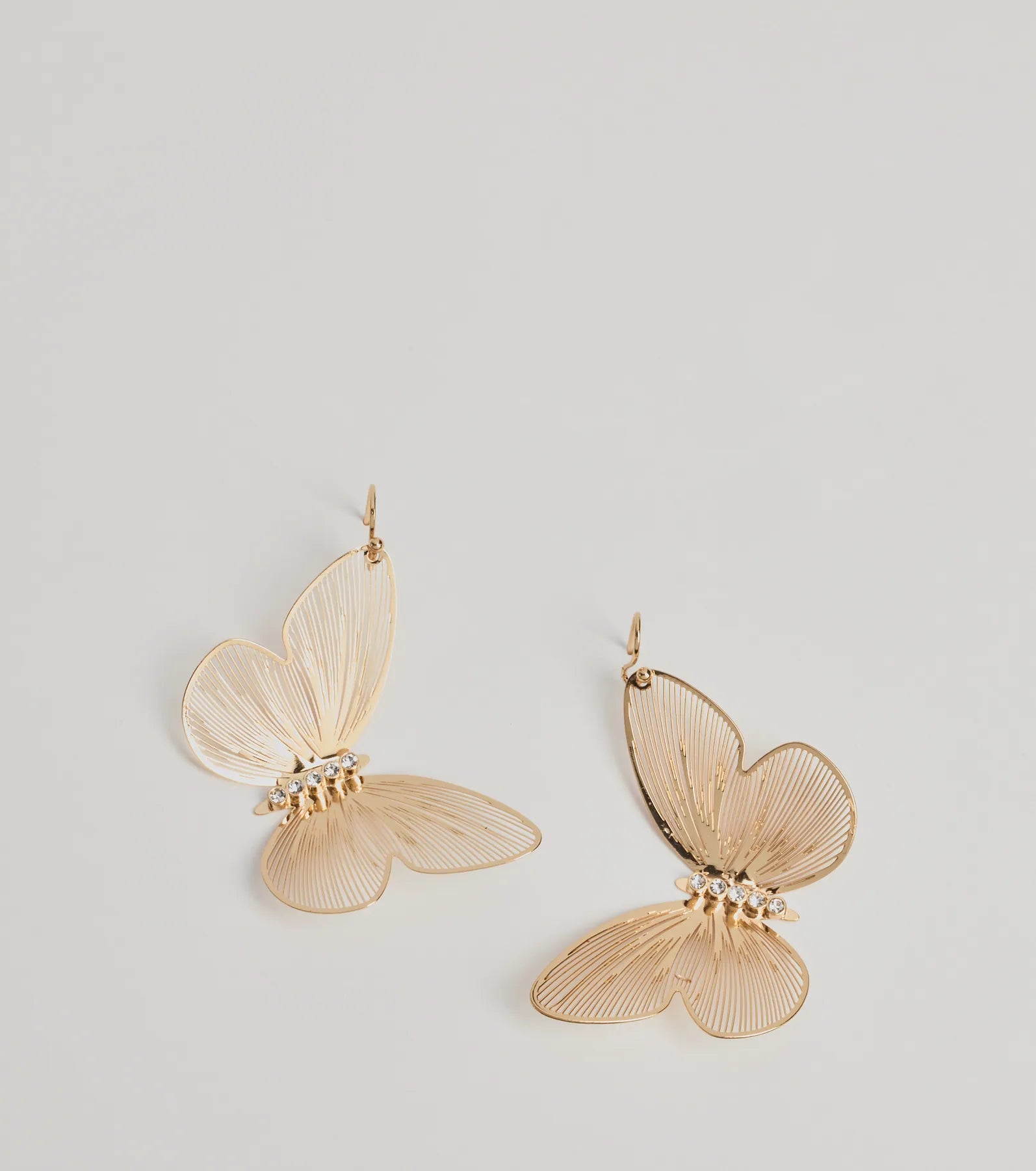 Windsor Enchanting Beauty Rhinestone Butterfly Earrings