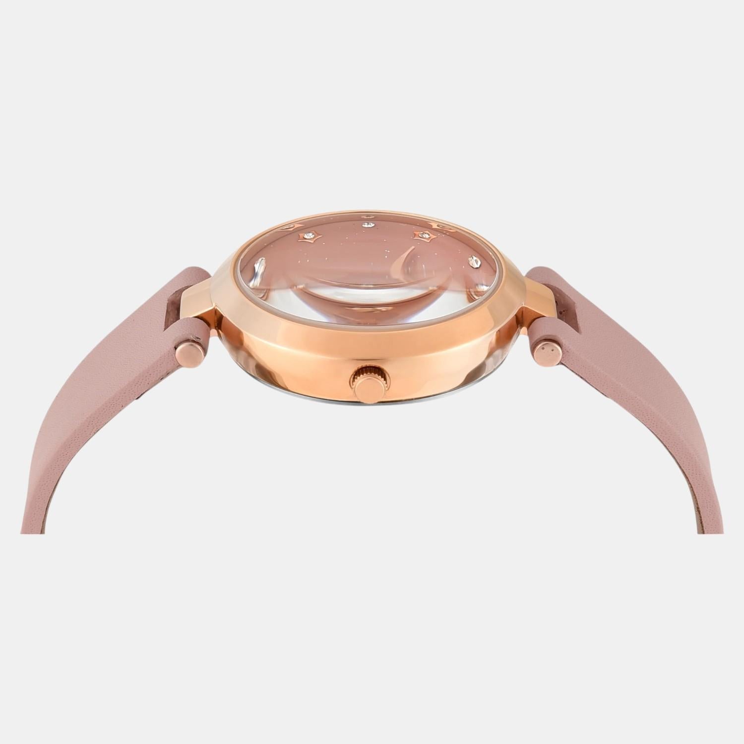 Timex Fashion Women Quartz Pink Dial Analog Leather Watch TWEL19204 - view 4