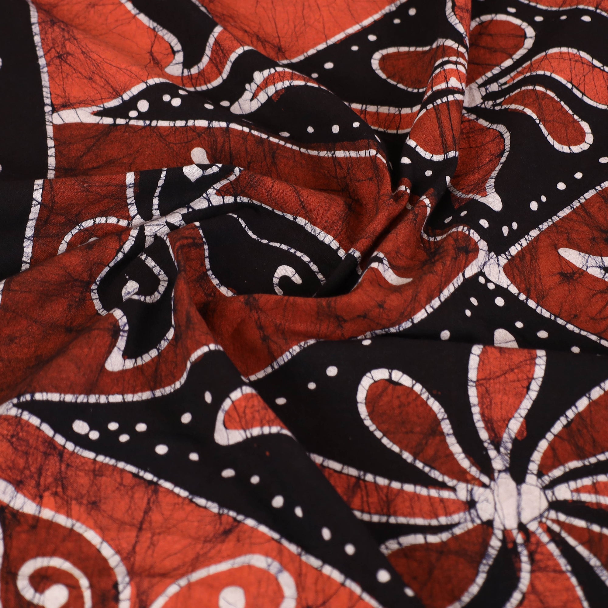 KACHCHH JI CHHAAP Black - Hand Batik Printed Cotton Single Bed Cover (96 x 59 in) 09 - view 5
