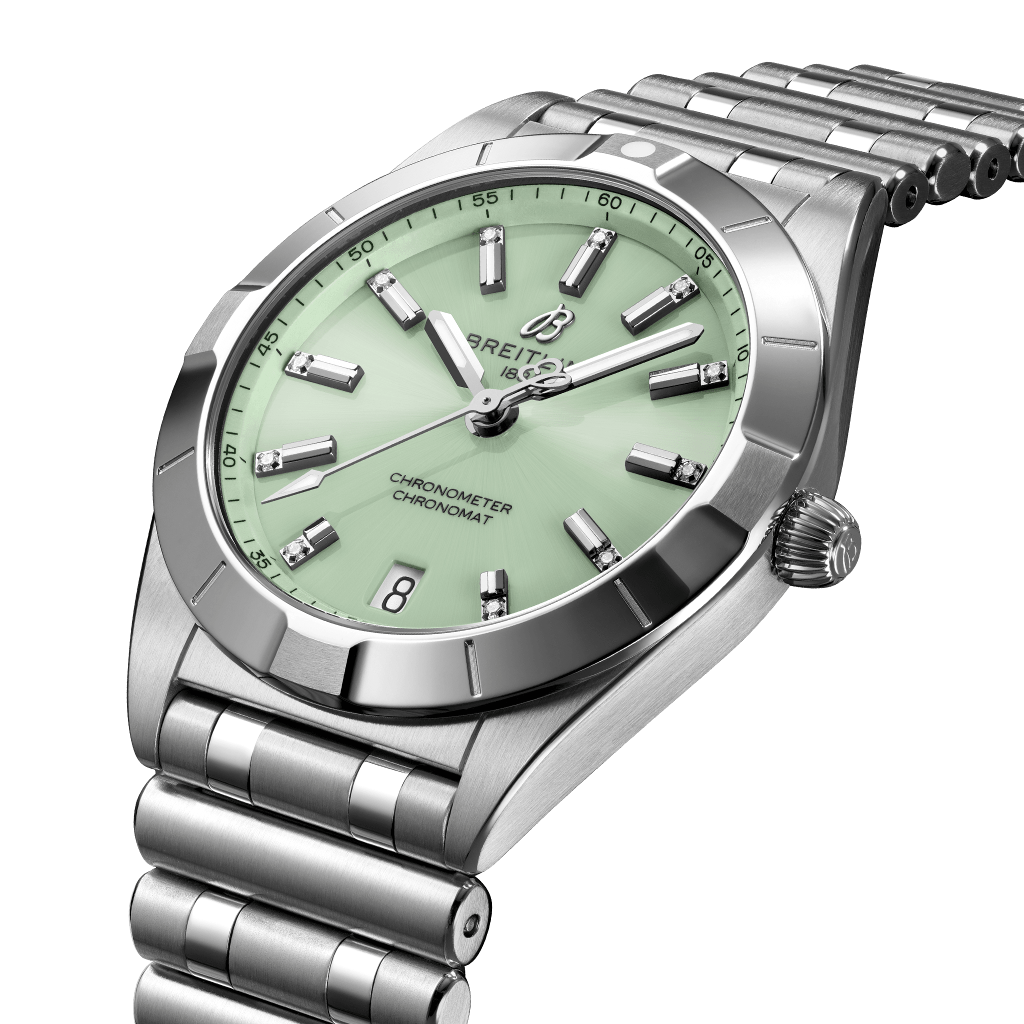 Breitling Chronomat Green Dial Women 32mm