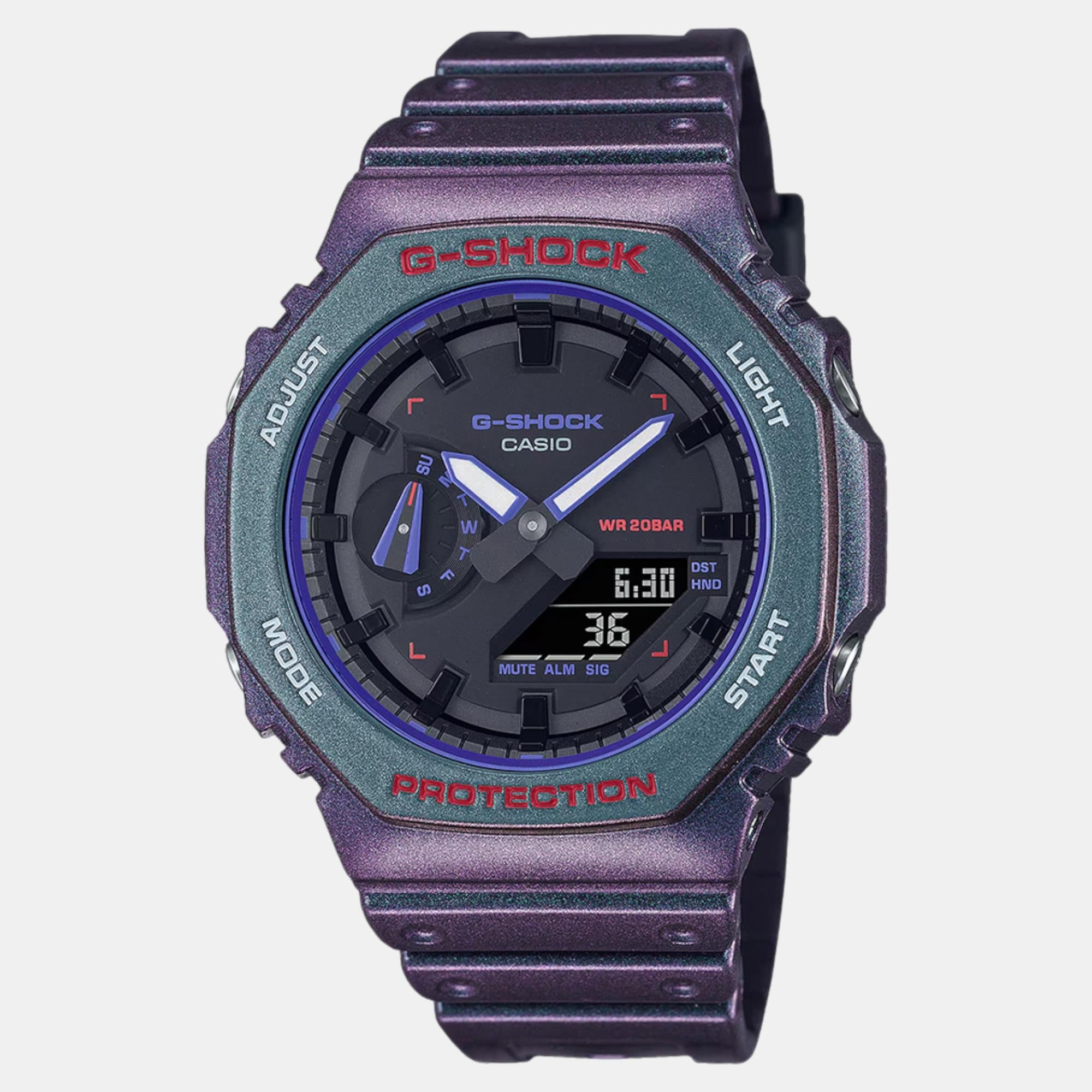Casio G-Shock Men Quartz Black Dial Analog-Digital Resin Watch G1496