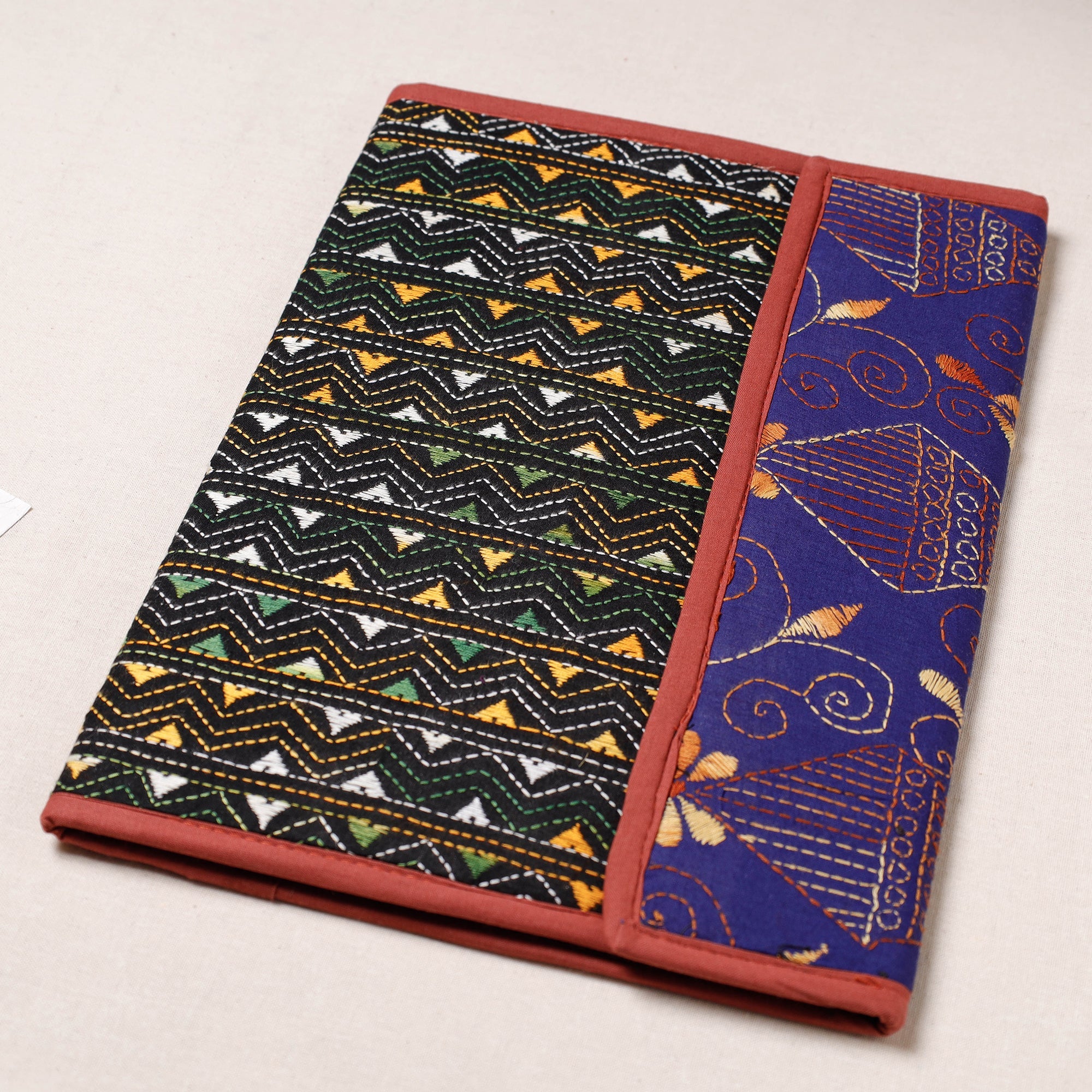 ASALKAAR Bengal Kantha Work Handcrafted File Folder - view 2