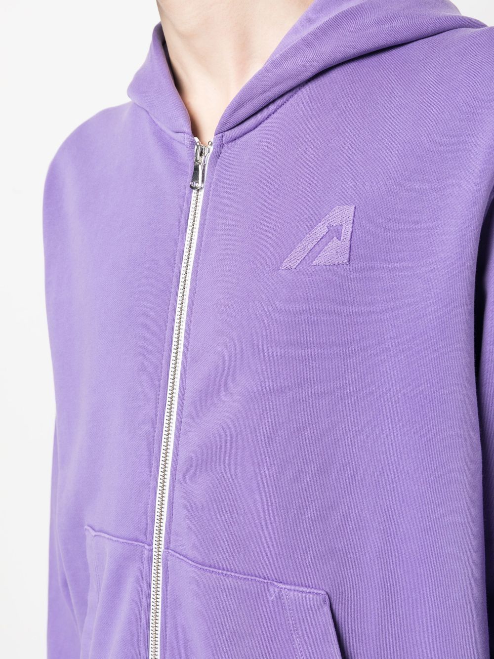 Autry Logo cotton hoodie – Cotton 100% - view 2