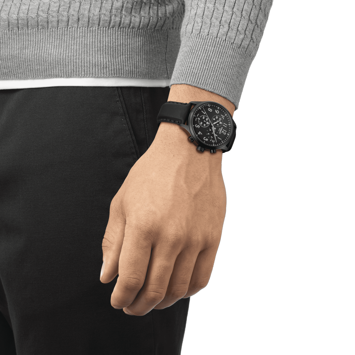 Tissot T-Sport Chrono XL Vintage Black Dial Men 45mm - view 2