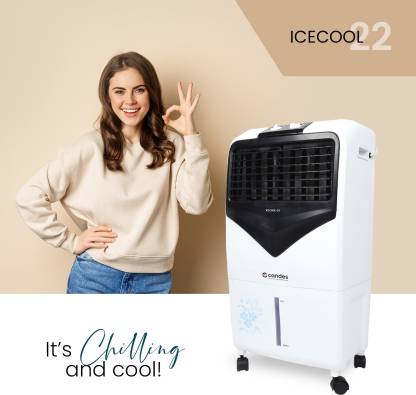 Candes Icecool Room/Personal Air Cooler (White Black) - view 5