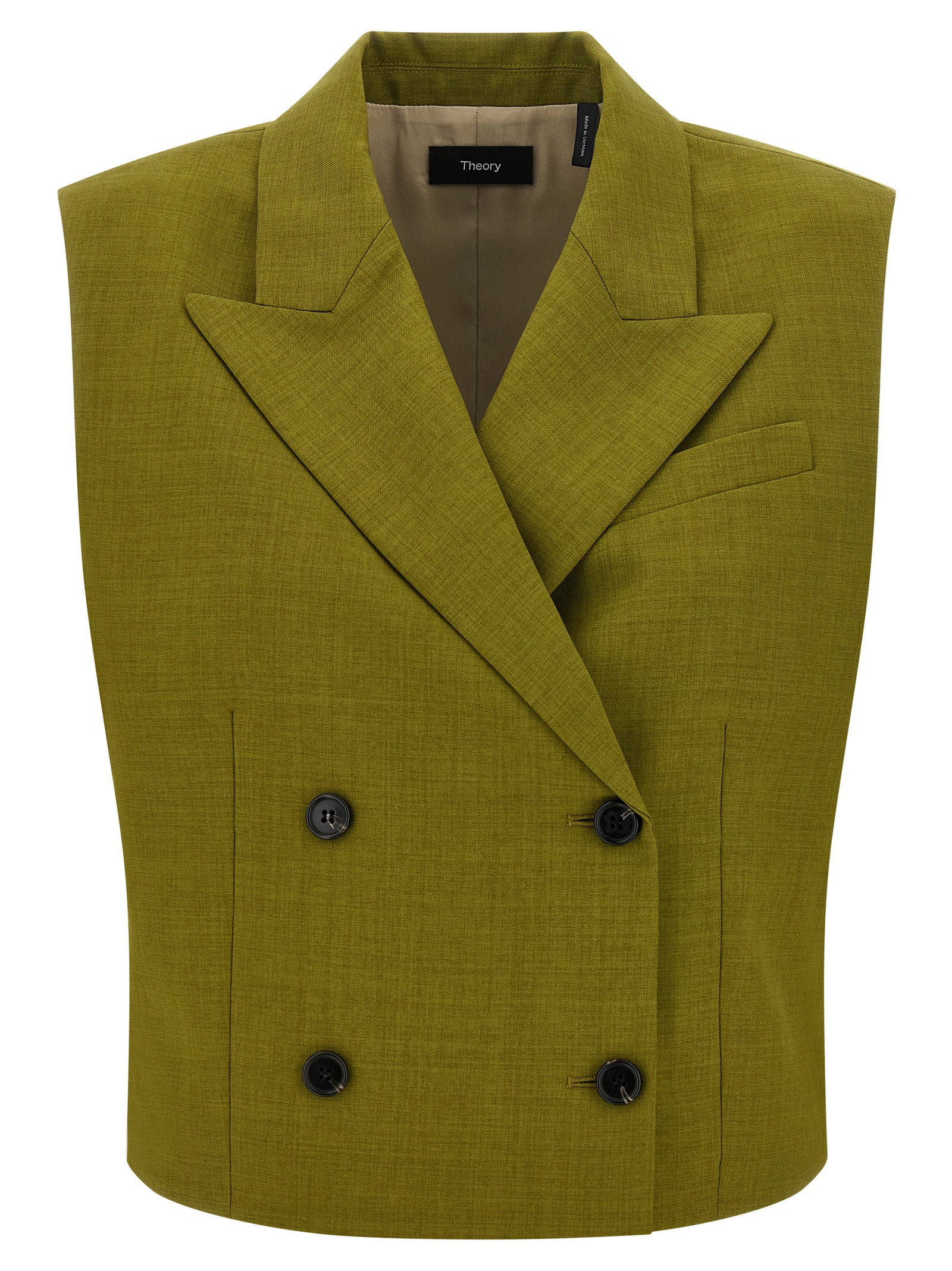 Theory Double-breasted Vest – 100% polyester