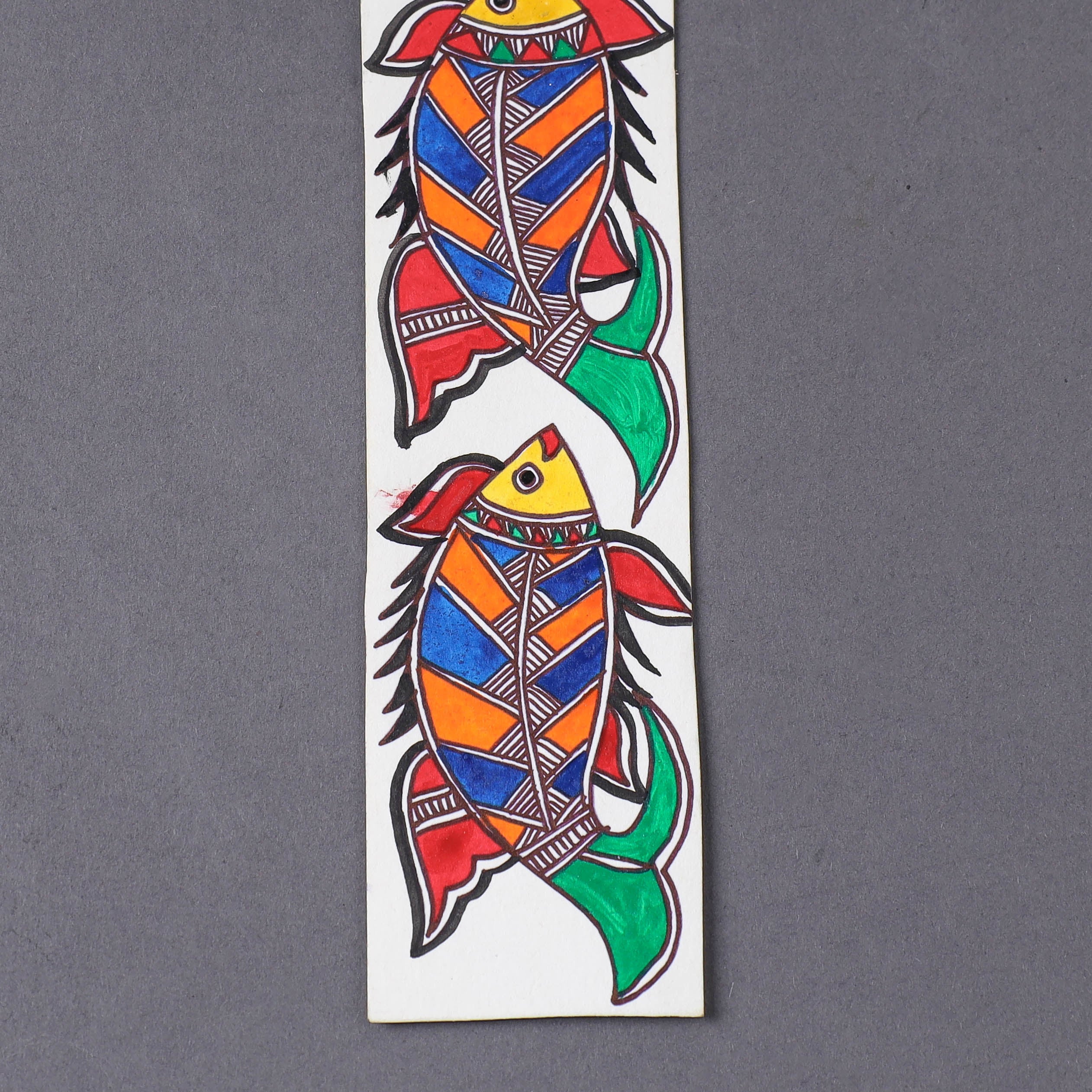 ITOKRI CRAFTS INITIATIVE Assorted - Madhubani Handpainted Bookmark (7.5 x 2 in) - view 2