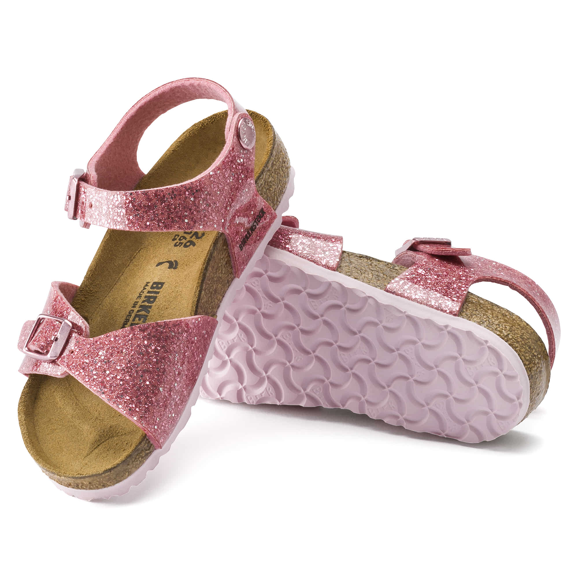 Birkenstock Rio Kids Birko-Flor – Pink Pink/Cosmic Sparkle Old Rose