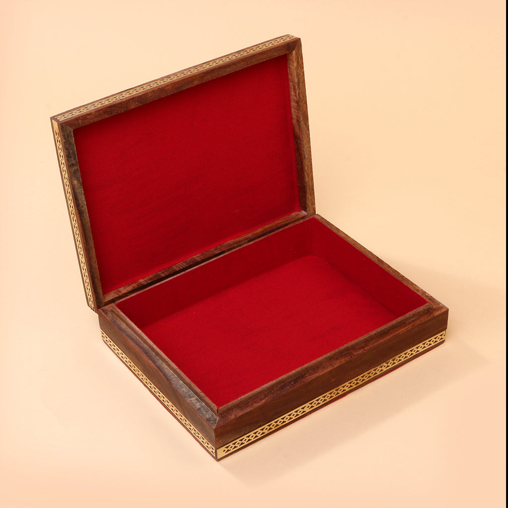 Indian Craft Sheesham Wooden Jewellery Box - view 2