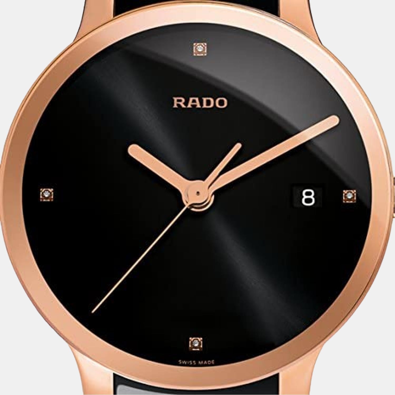 Rado Centrix Unisex Quartz Black Dial Analog Stainless Steel Watch R30554712 - view 3