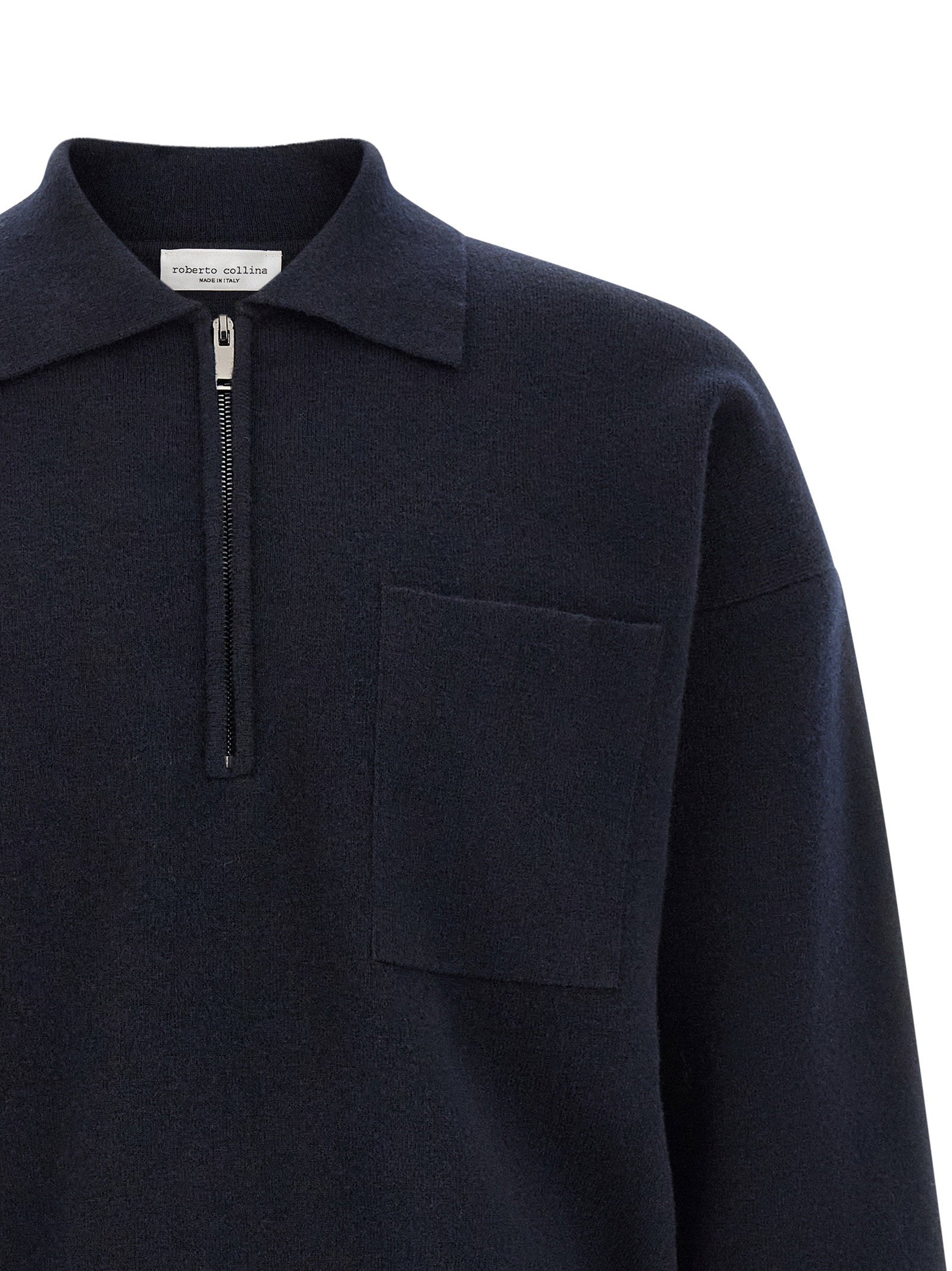 Roberto Collina Merino Wool Polo Shirt - view 3