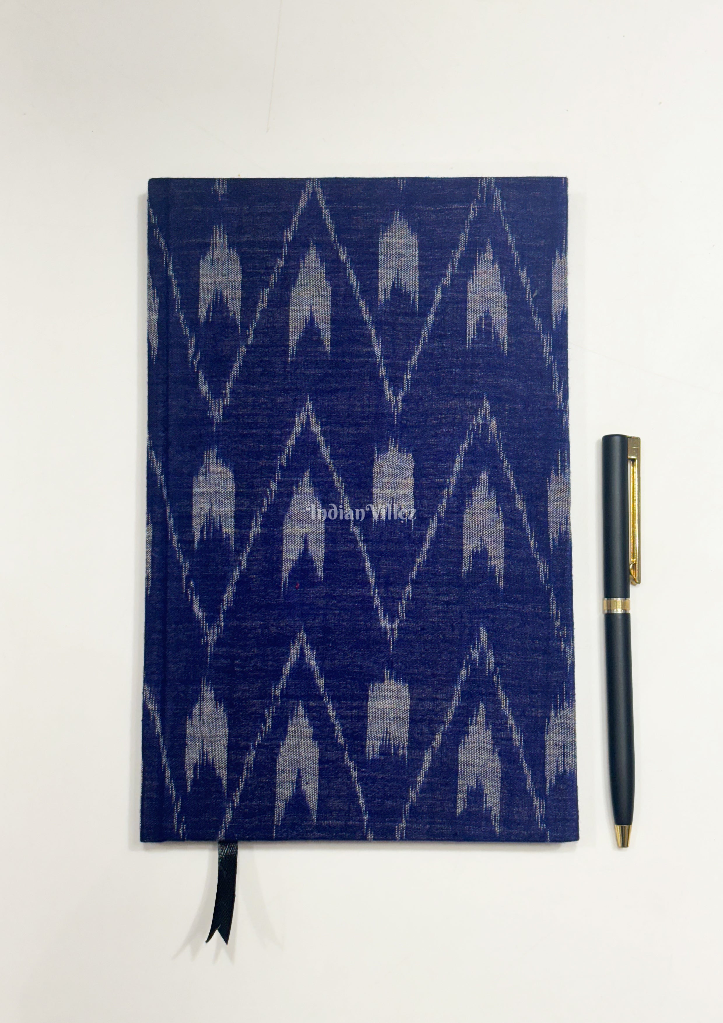 IndianVillèz Tipa Print Handmade Ikat Woven Cotton Fabric Cover Diary - view 2