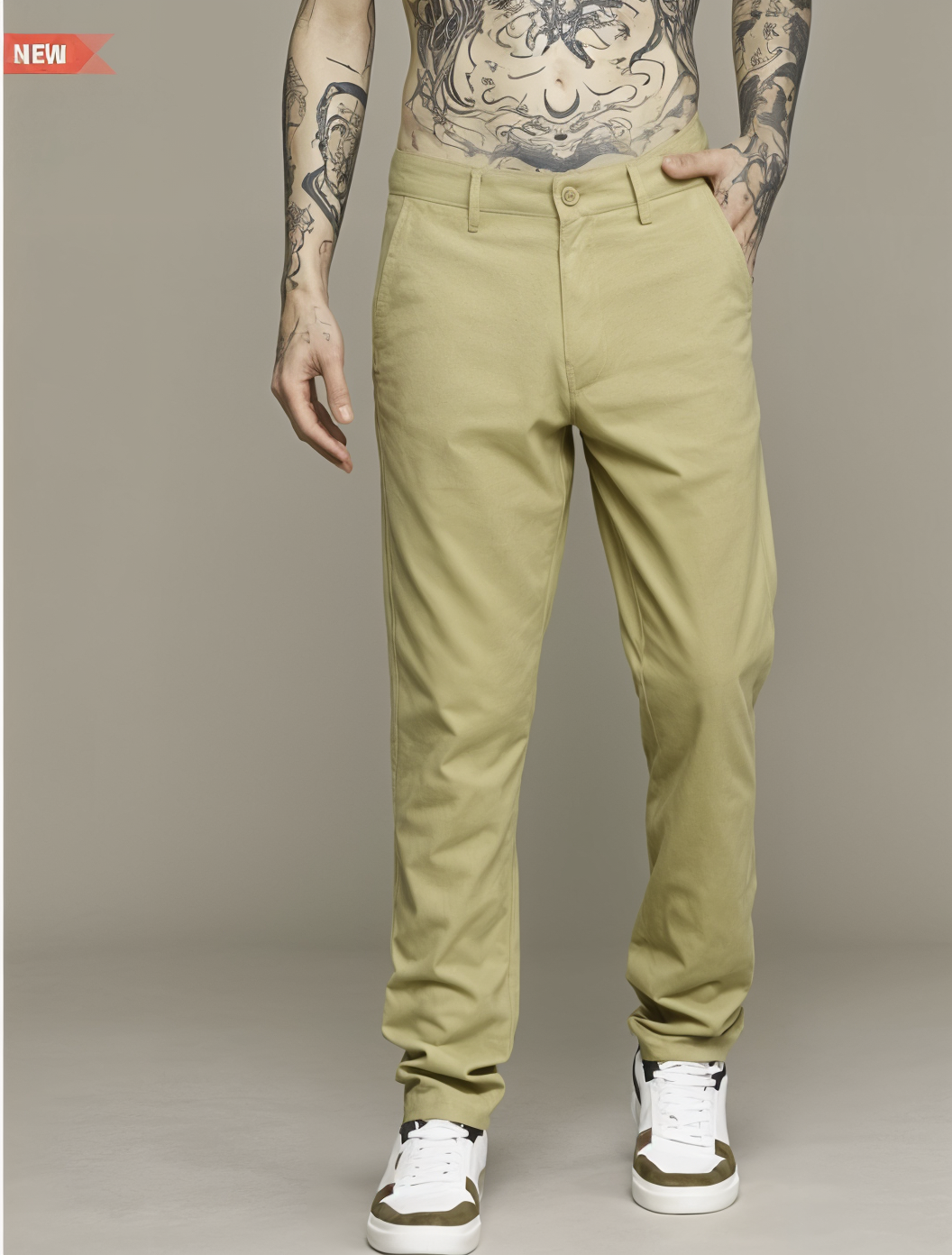 Frankshop Trouser Frankshop Exclusive Casual Trouser for Men (Beige)